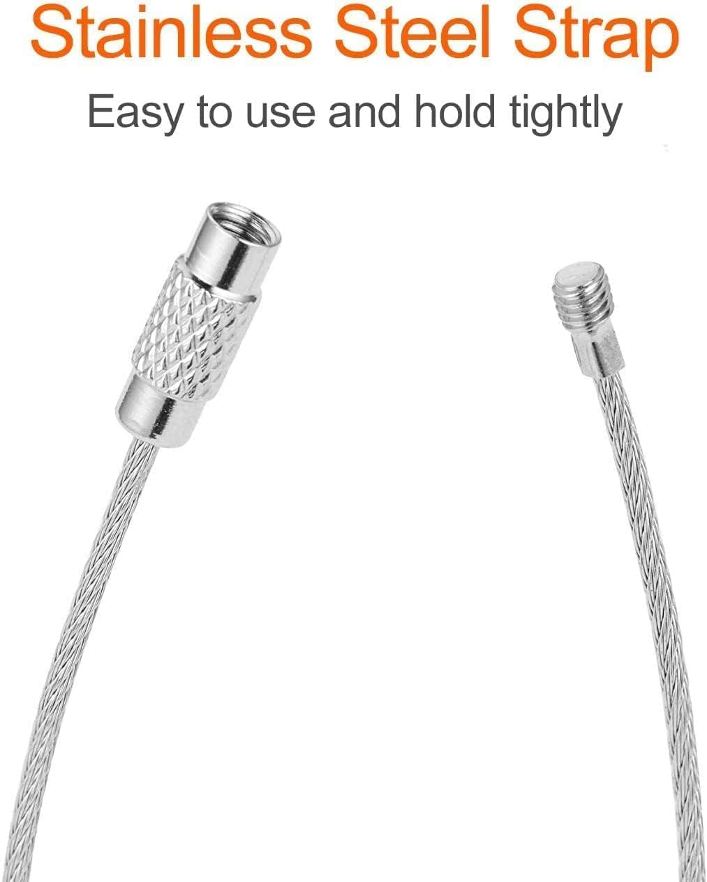 Durable Luggage Tags with Privacy Cover and Steel Loop, Bag Identifier Travel Accessories for Suitcases and Cruise Travel, 2 Pack(Letter M) - Ioklin image number 4