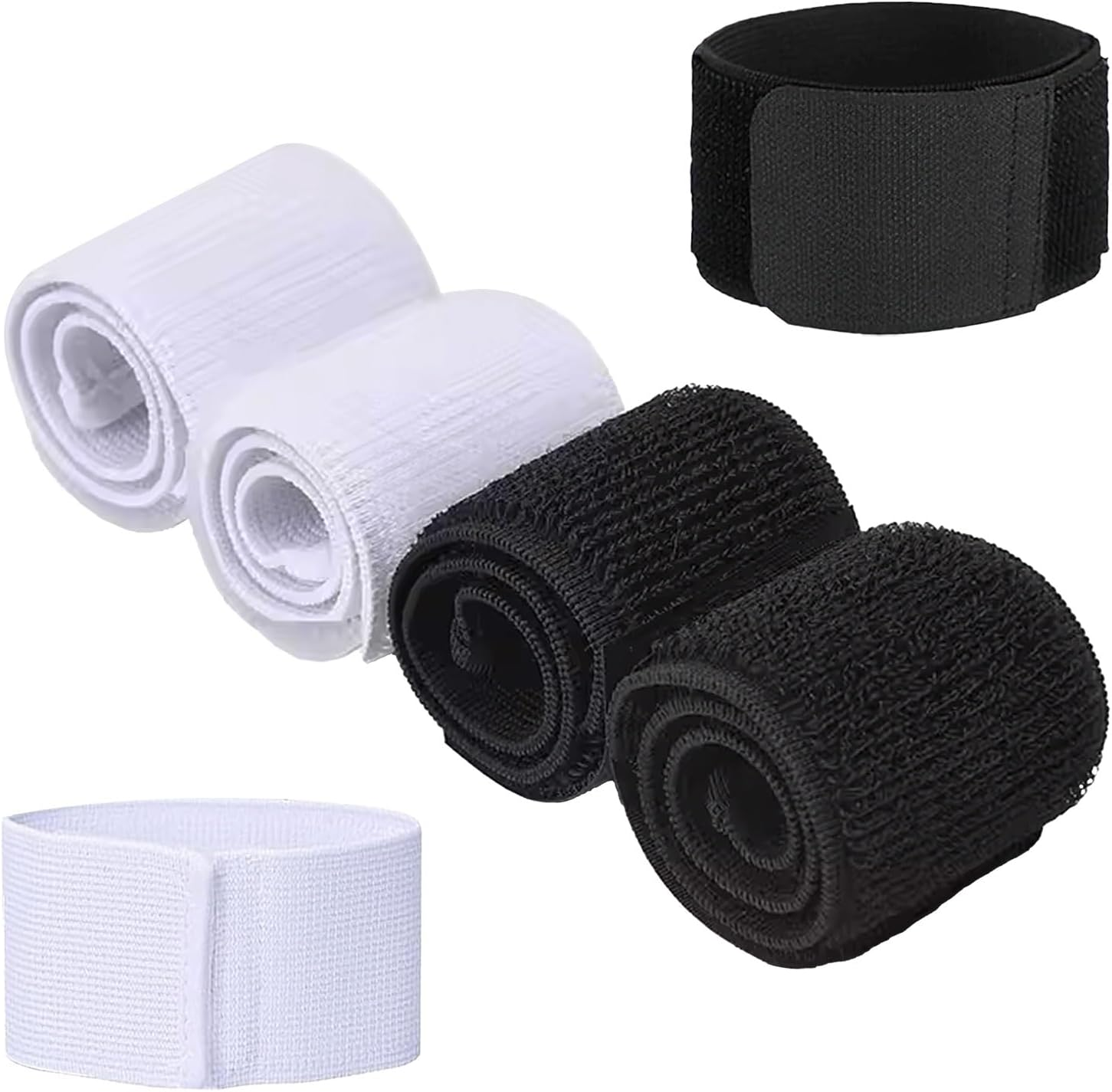 Sxutop Pack of 6 Non-Slip Shin Pads Holder Football Shin Guard Strap Football Sock Holder with Velcro Fastening Straps for Breathable and Ankle Protectors Men Women and Children image number 4