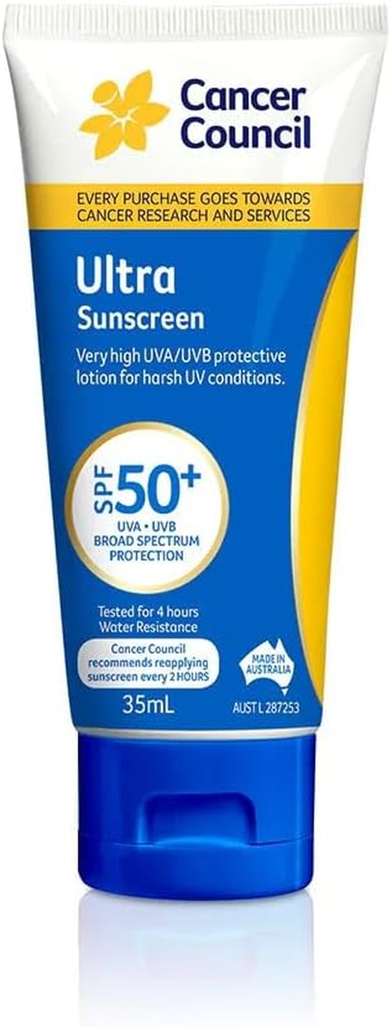 Cancer Council Ultra Sunscreen, SPF 50+, 35Ml