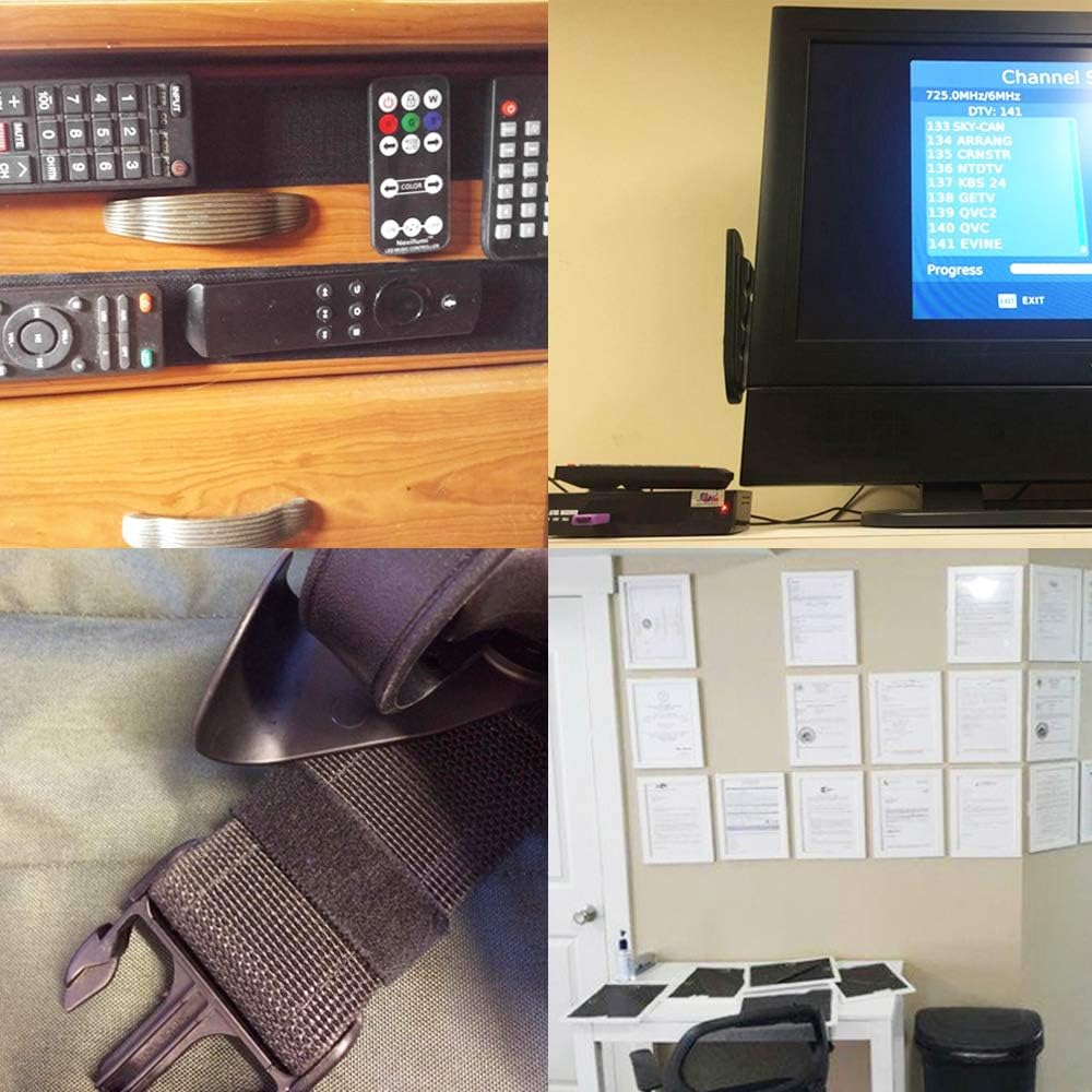 LLPT Hook and Loop Tape 3/4 Inch X 23 Feet Heavy Duty Adhesive Industrial Strength Hook Loop Strip Mounting Tape for Indoor and Outdoor White (HTW030) - White image number 5