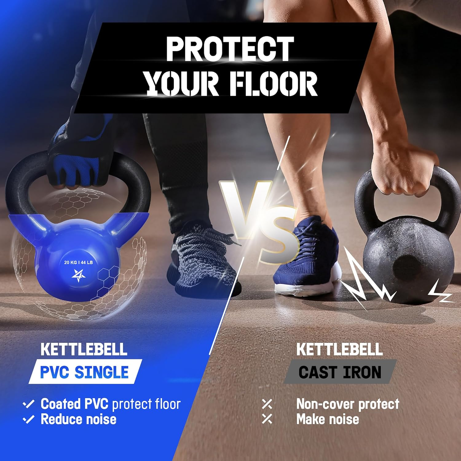 Kettlebell &ndash; PVC &ndash; 4KG image number 5