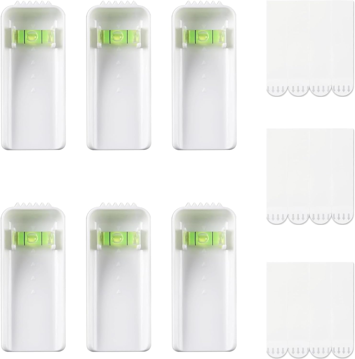 6 PCS Picture Hanger,No Nails Picture Hooks,Drill Free Adhesive Hooks,With 12 Large Removable Adhesive Strips,Damage Free Picture Hanging Hooks Heavy Duty,Large Universal Frame Hanger image number 1