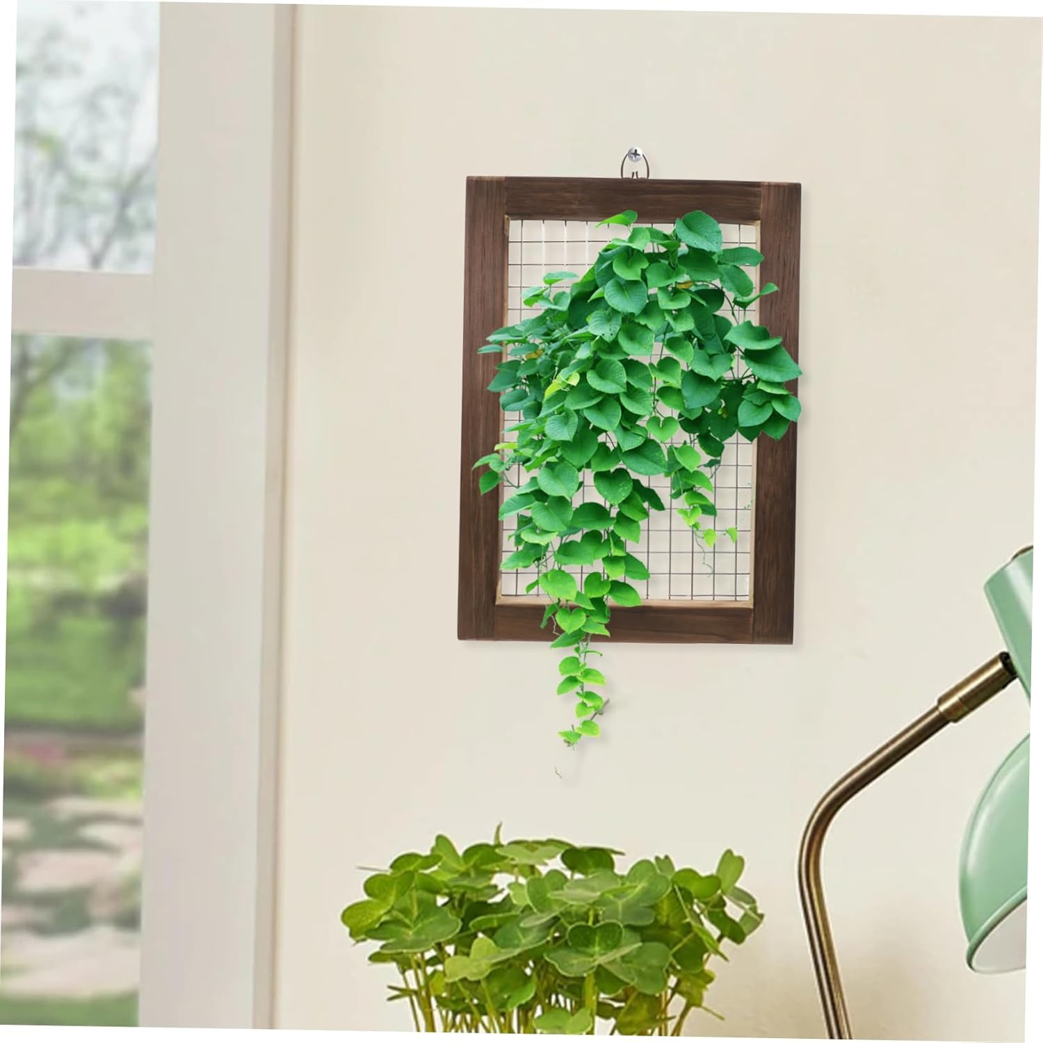 OFFSCH Sturdy Fern Planting Frame 304 Stainless Steel Screen Rock Sifter Wood Compost Sifter for Indoor/Outdoor Gardening image number 6