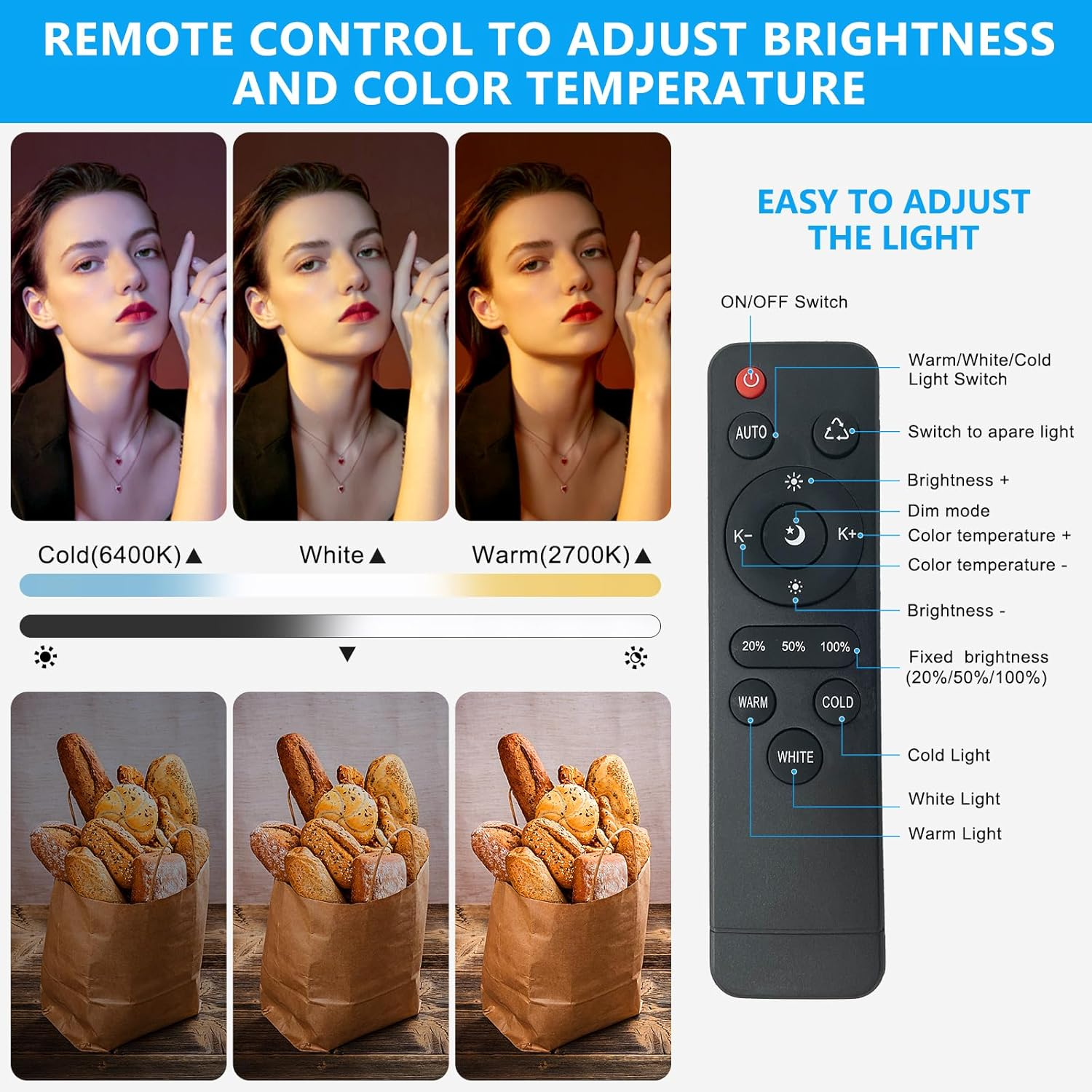 MSKIRA Softbox Lighting Kit 85W Bi-Color LED Dimmable Soft Box Light Stand Photography Continuous Light Studio Softboxes for Portraits, Youtube, Product Fashion Shooting image number 1