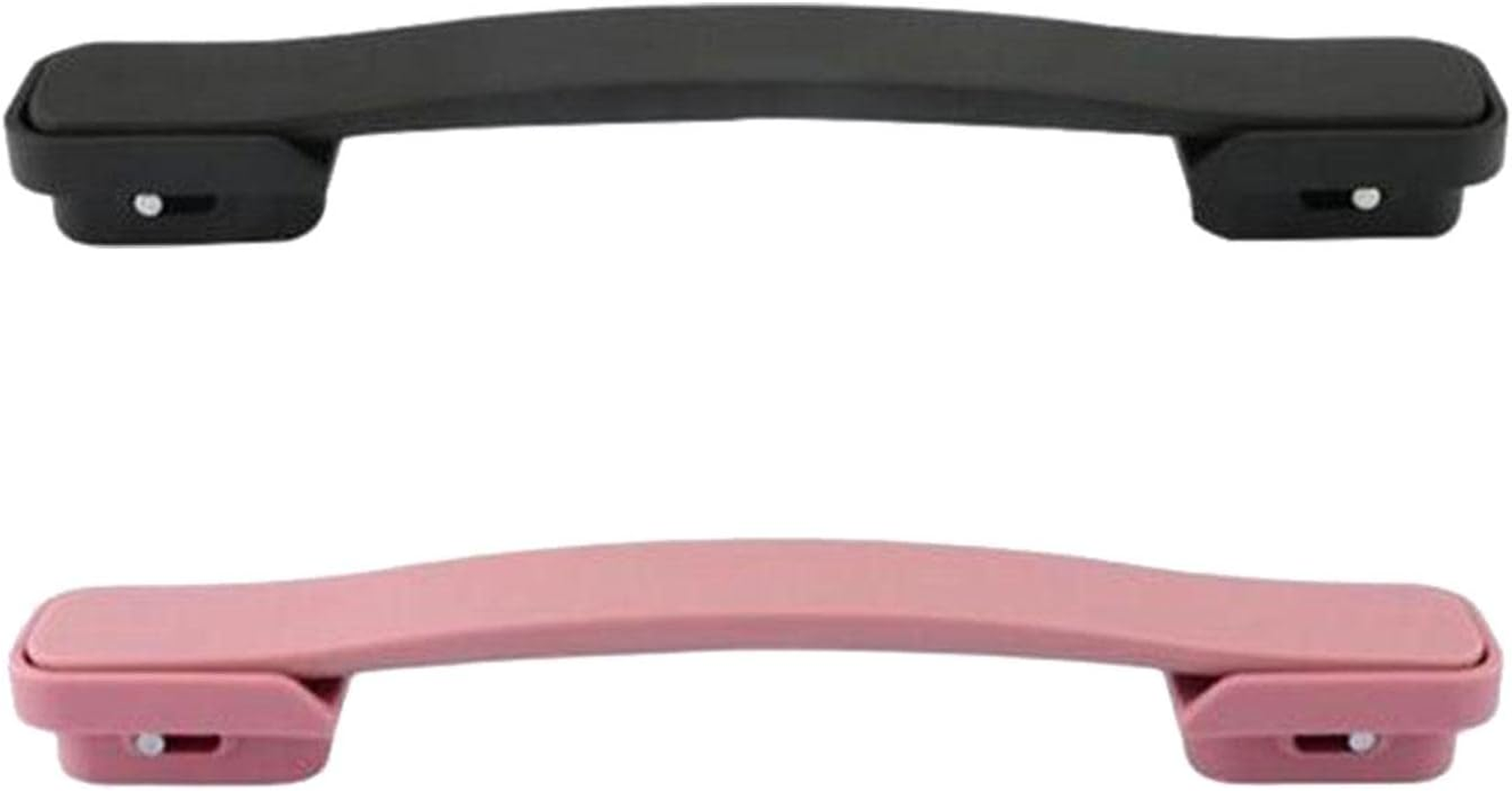 ZGUZMCMK 2Pieces Suitcase Travel Luggage Handle, Wear Resistan Box Handle Carrying Grip, Spare Strap Replacement Part Carry Handles, Gray and Pink, 22Cm