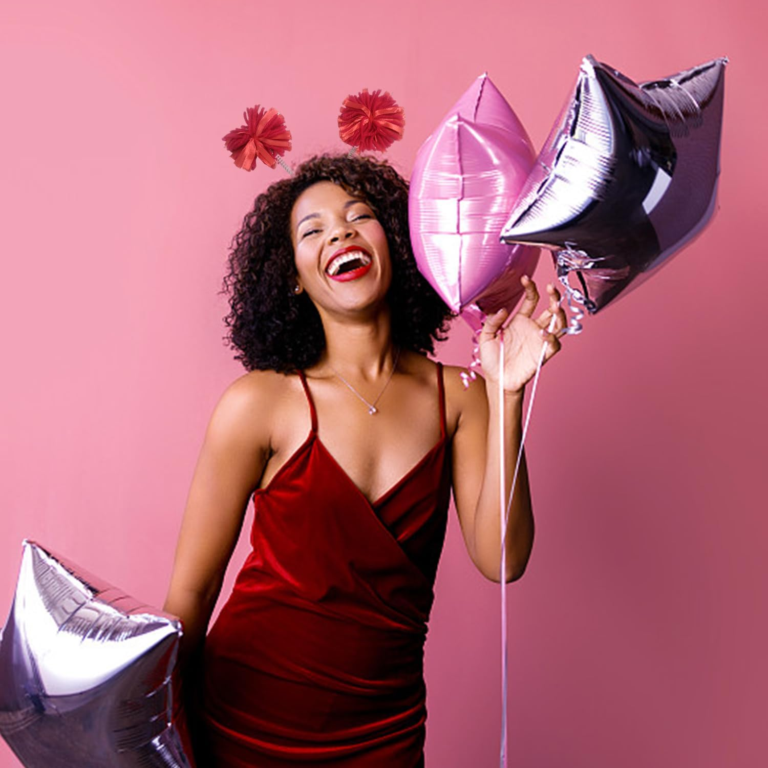 2 Pieces Creative Hair Ball Headbands, Stage Education Hair Accessories, Party Clothing Accessories, Hairstyle Decorations. image number 4