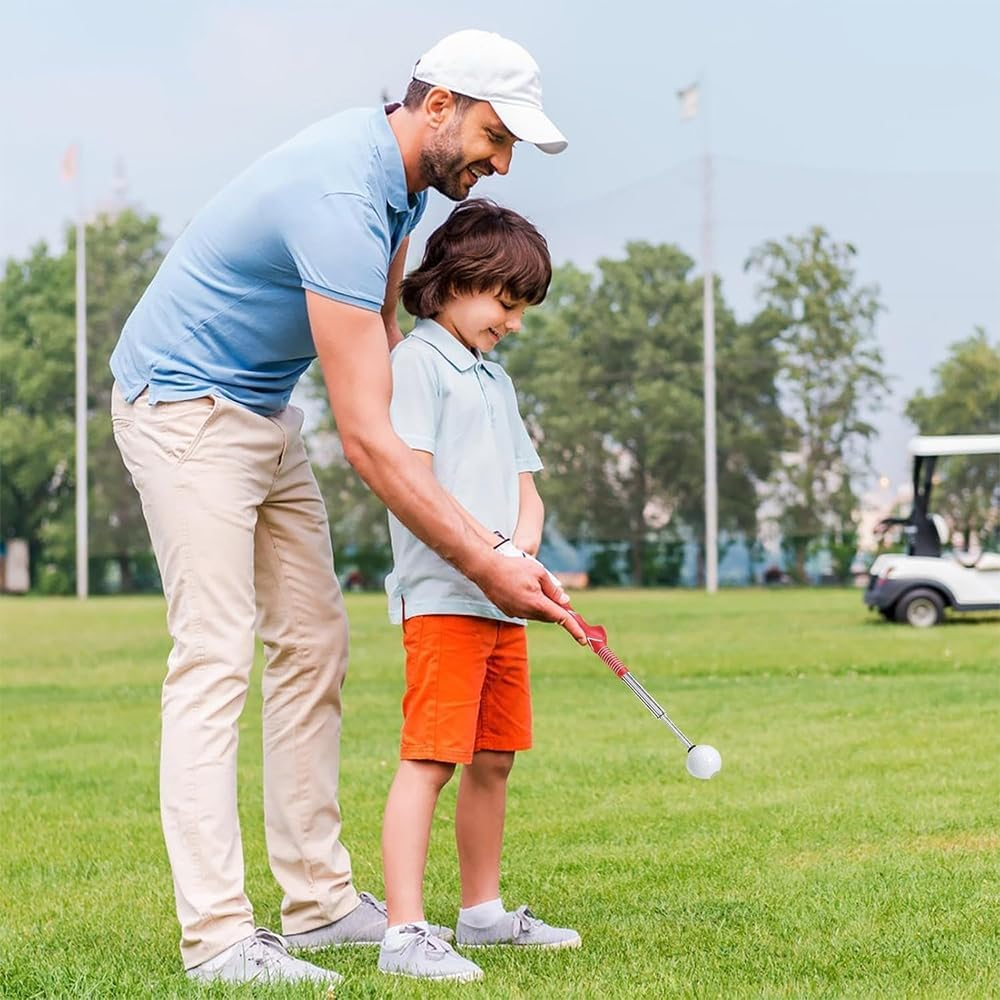 Retractable Golf Swing Trainer Aid, Golf Swing Practice Stick, Golf Grip Trainer for Warm-Up Right-Handed Golf Club Indoor Practice Strength & Tempo Flexibility Training Practice Accessories image number 3