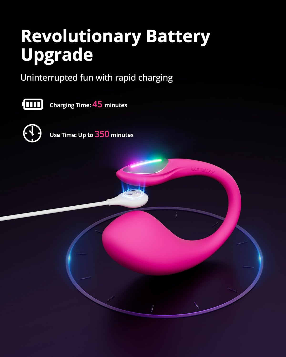 LOVENSE Lush 4 Remote Control Wearable G-Spot Egg Vibrator for Women, Adult Sex Toys & Games with Vibrant LED Light Tail, Long Distance App Controlled Stimulate Vibrator Easy Use & Powerful image number 1