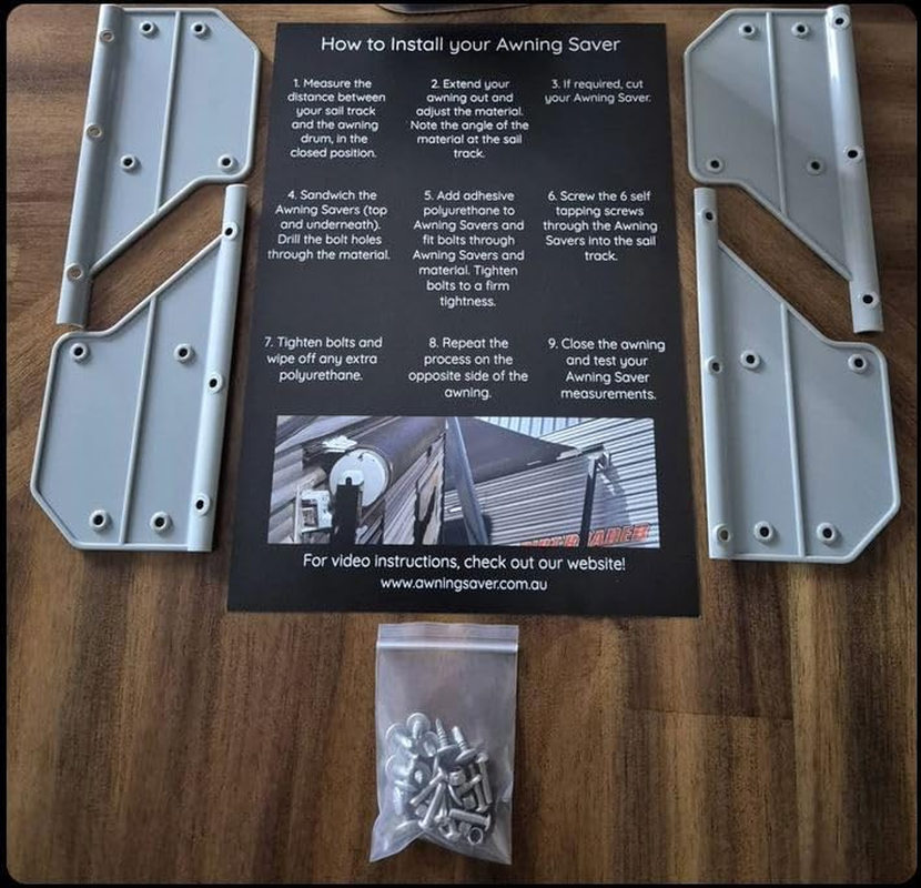 Awning Saver Black &ndash; Protect Your Caravan Awning like a Pro!