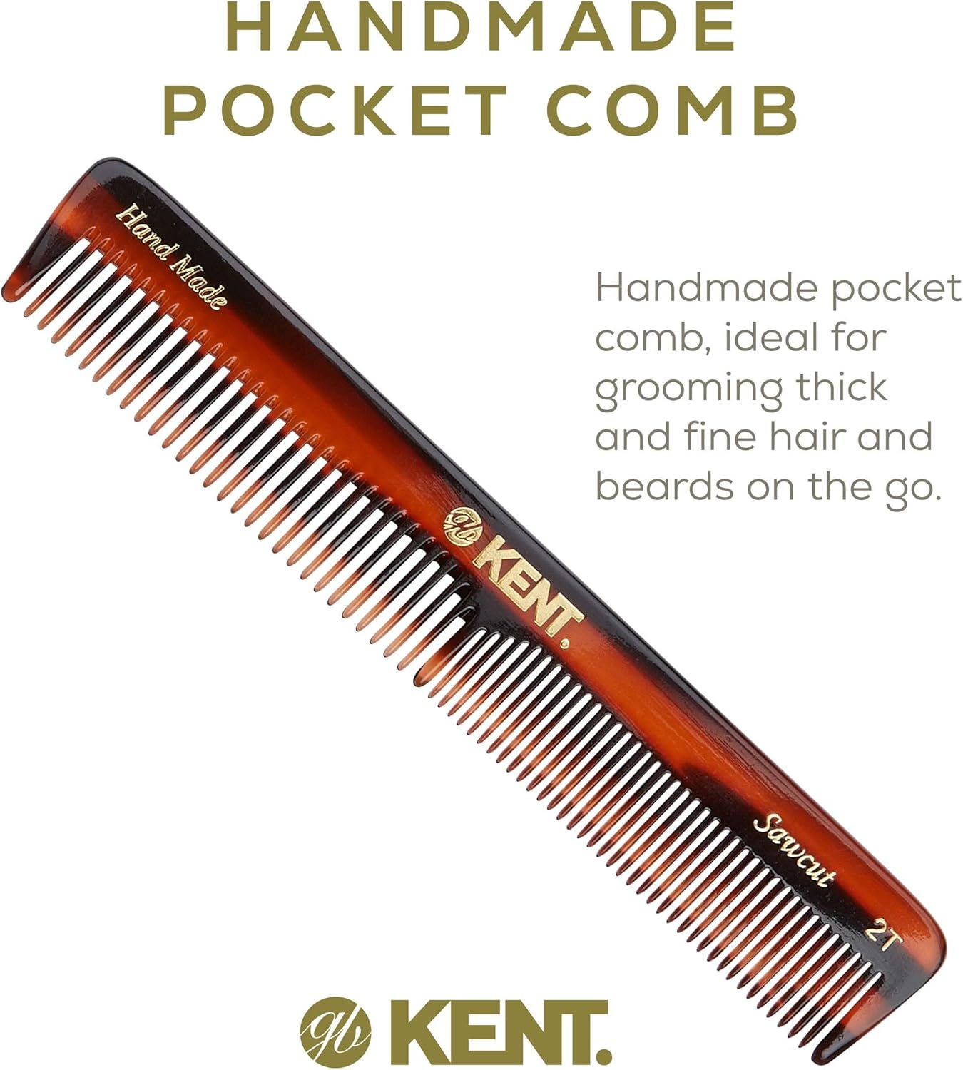 Kent Pocket Hair Comb, 154 Mm Length image number 2