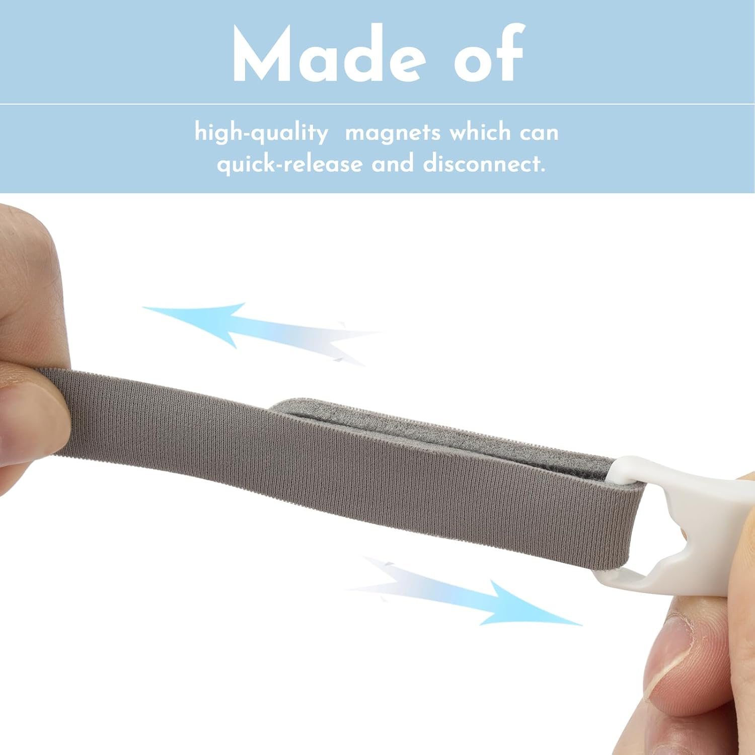 Headgear Clips Compatible with Resmed/Airfit/Airtouch N20, F20, N10, F30 Nasal/Mask Clips, Quick-Release Magnetic Headgear Clips Replacement Full Face Mask Clips Accessories 2 Pairs image number 3