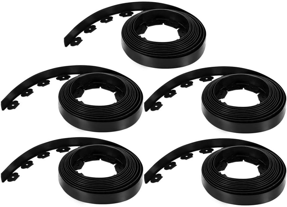 Green Fingers Garden Edging 5CM X 10M Border Support Landscape Edge Black X5 image number 2