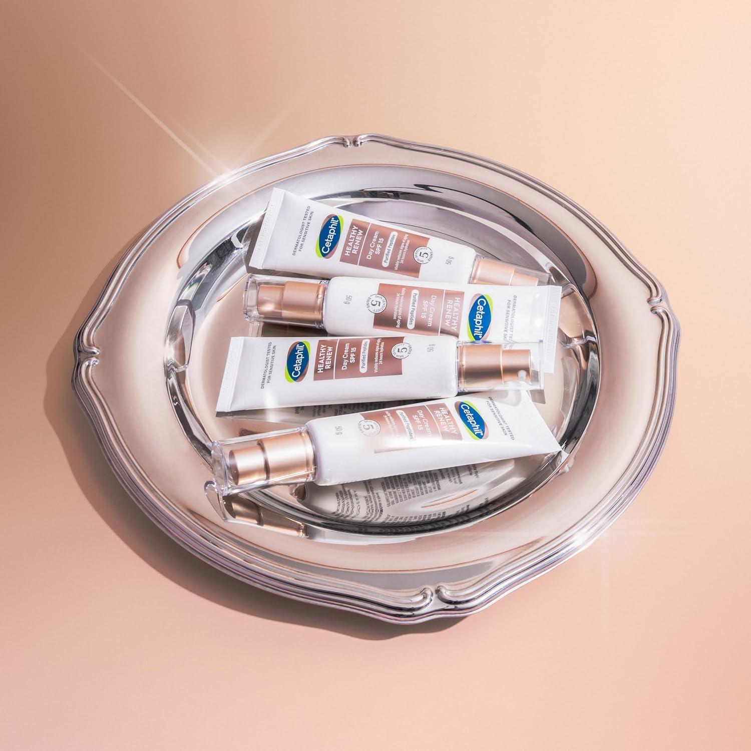 Cetaphil Healthy Renew Day Cream SPF 15, 50G. Anti-Aging Face Moisturiser with Peptides, Retinol Alternative. Contains Niacinamide (Vitamin B3) and Panthenol (B5). Dermatologist Tested for Sensitive Skin.