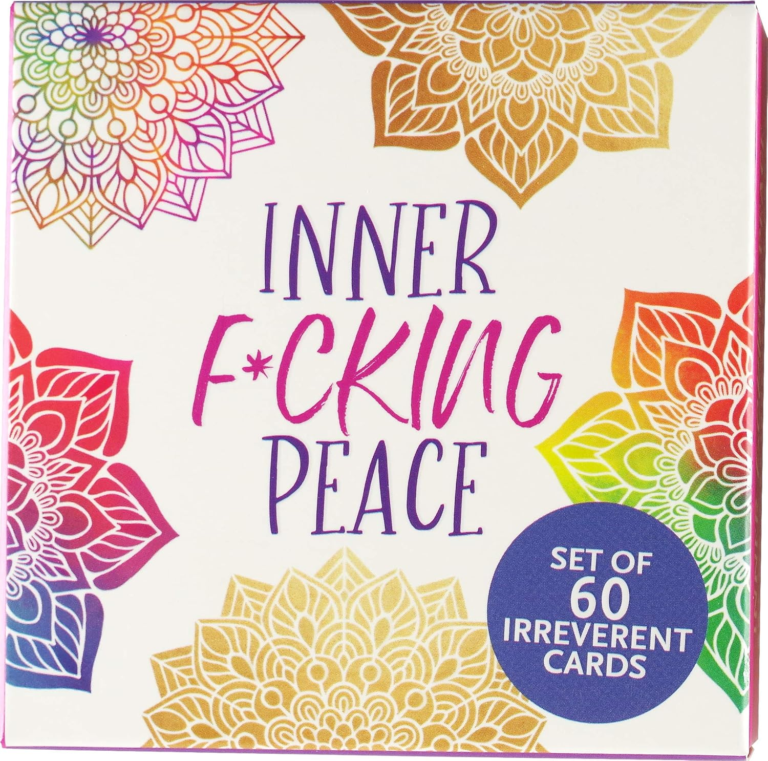 Inner Fucking Peace Motivational Card Deck (60 Pack) image number 3
