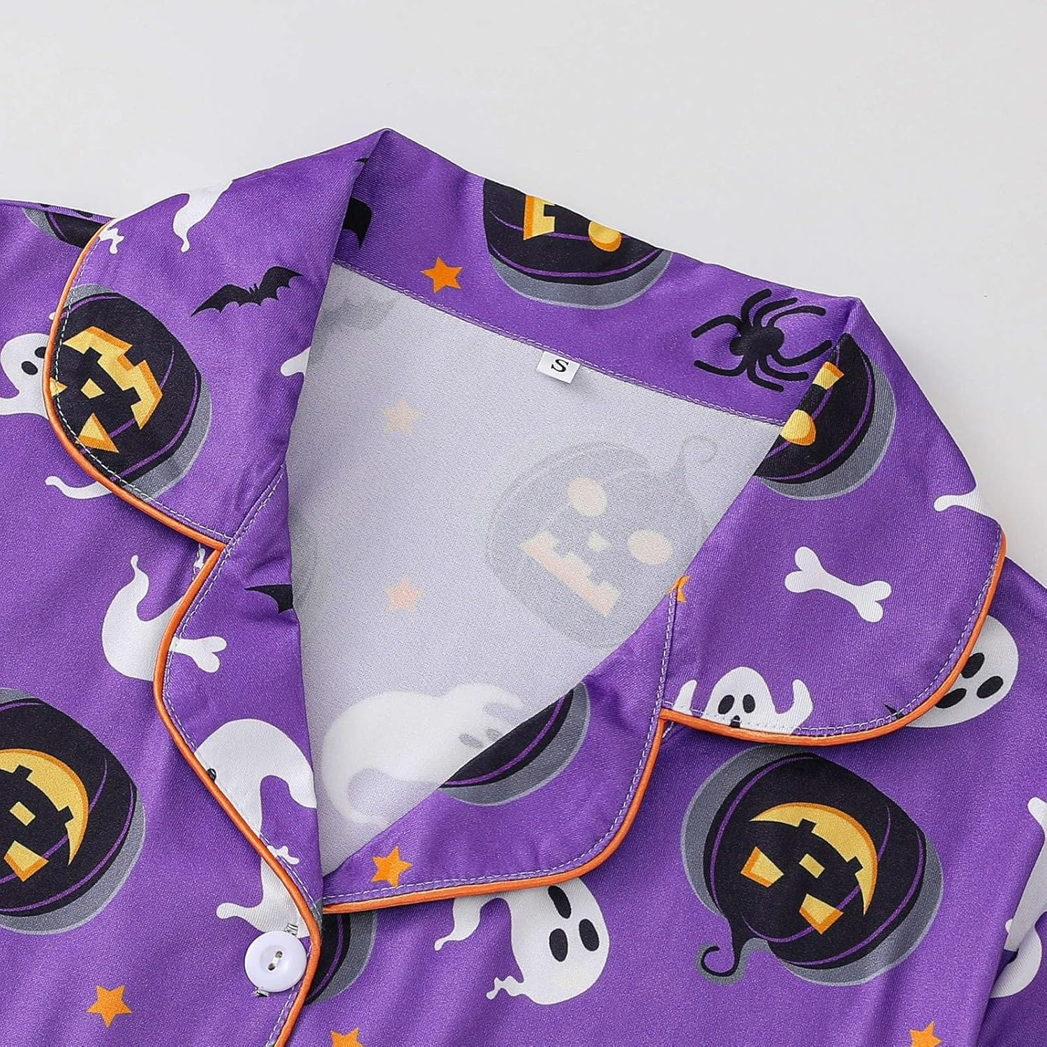 Halloween Pajamas Pjs for Women Cute 2 Piece Short Sets Short Sleeve Top and Shorts Sleepwear Halloween Pajamas Sets image number 5