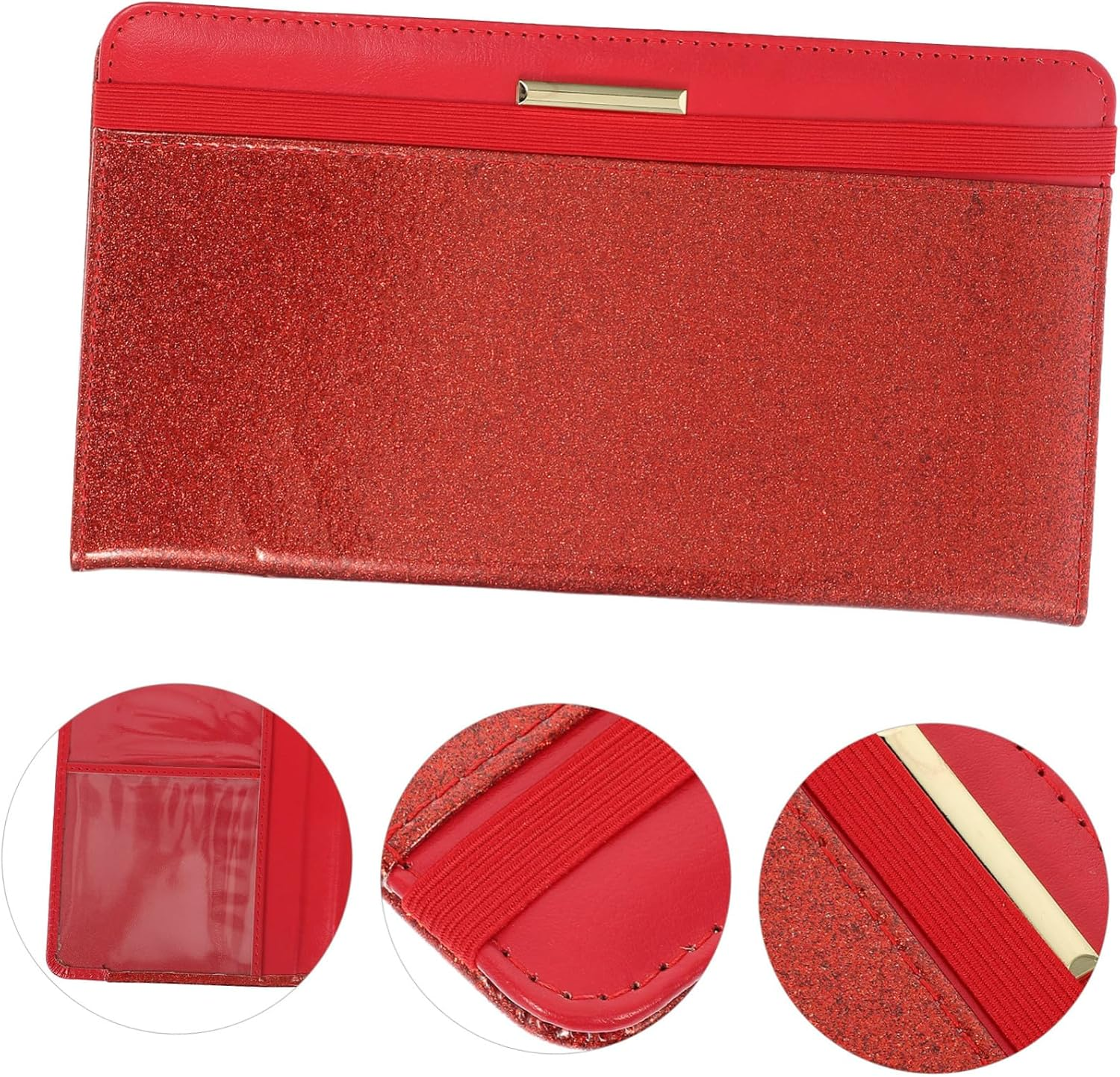 Beavorty RFID Passport Wallet Card Holder Pu Leather Travel Protector for Passports Cards Insurance Registration Documents image number 5