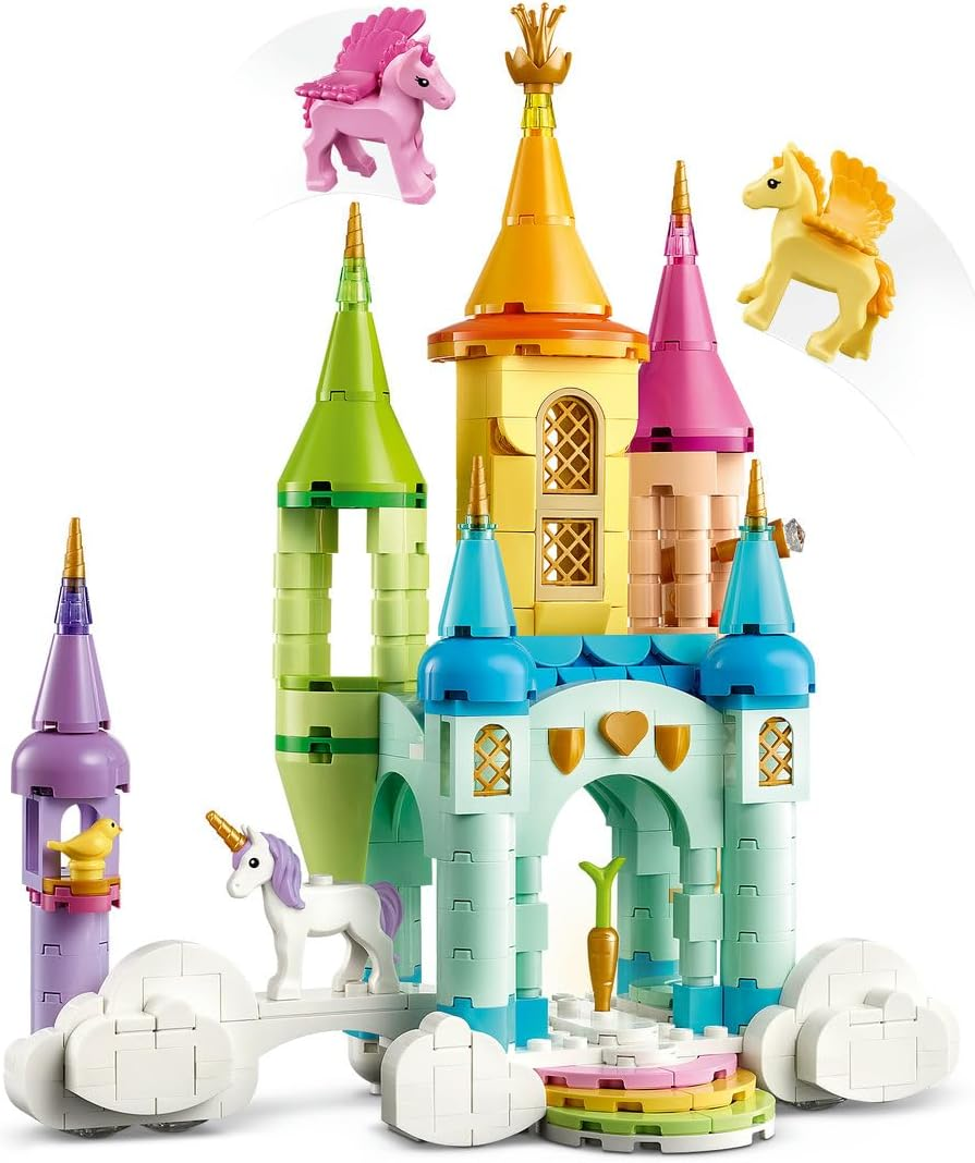 LEGO&reg; Creator 3In1 Unicorn Castle 31175 Toy Animal Playset, Rebuilds into a Ship or Forest Cabin Set, Room Decor for Kids, Fantasy Birthday Toys for Girls and Boys Aged 8 Years Old and Over image number 5