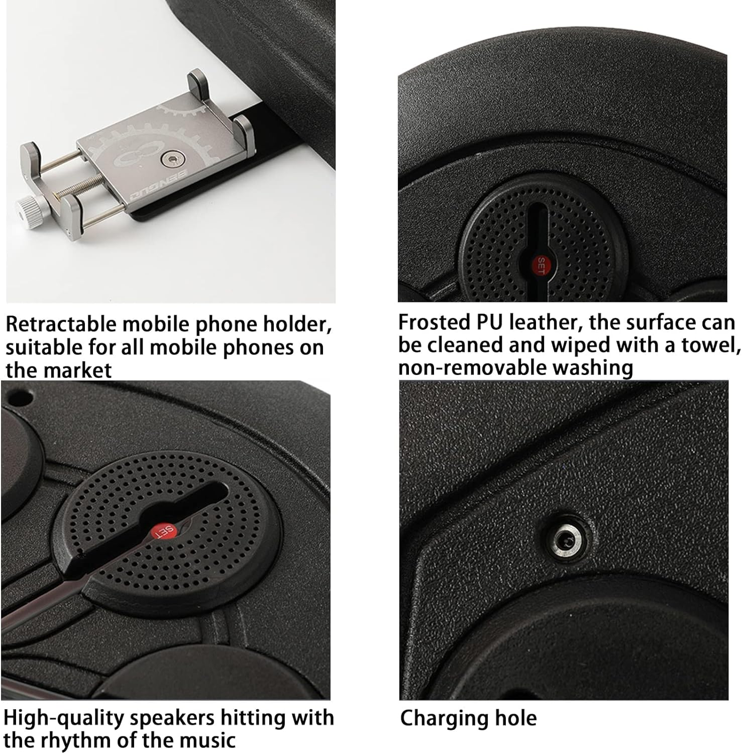 Boxing Training Machine Home Wall Mount Music Boxer, Electronic Smart Focus Agility Training Digital Boxing Wall Target Punching Pads Suitable for Home Exercise/Boxing Training/Stress Release image number 6