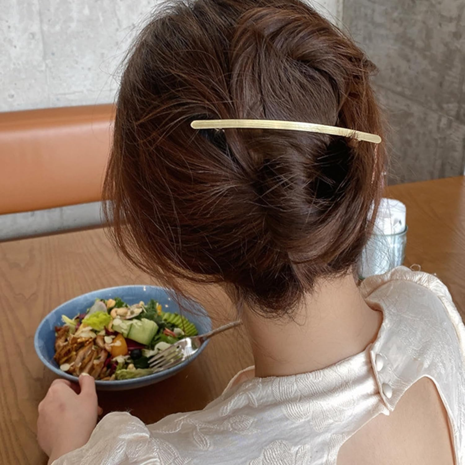 Hezhou Pack of 2 Small Slim Strip Hair Pins Metal Snap Barrettes Straight Hair Barrettes French Hair Clips Women'S Hair Clip Decorative Hair Accessories for Women (Gold + Silver) image number 3