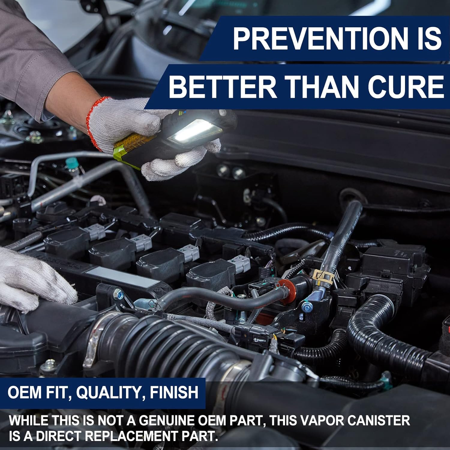 Vapor Canister &lrm;911261 215153 17056542 17113148 for Buick Regal Cadillac Seville GMC C15 Chevy Monza C10 Chevette, Compatible with Select Models (Black) image number 3