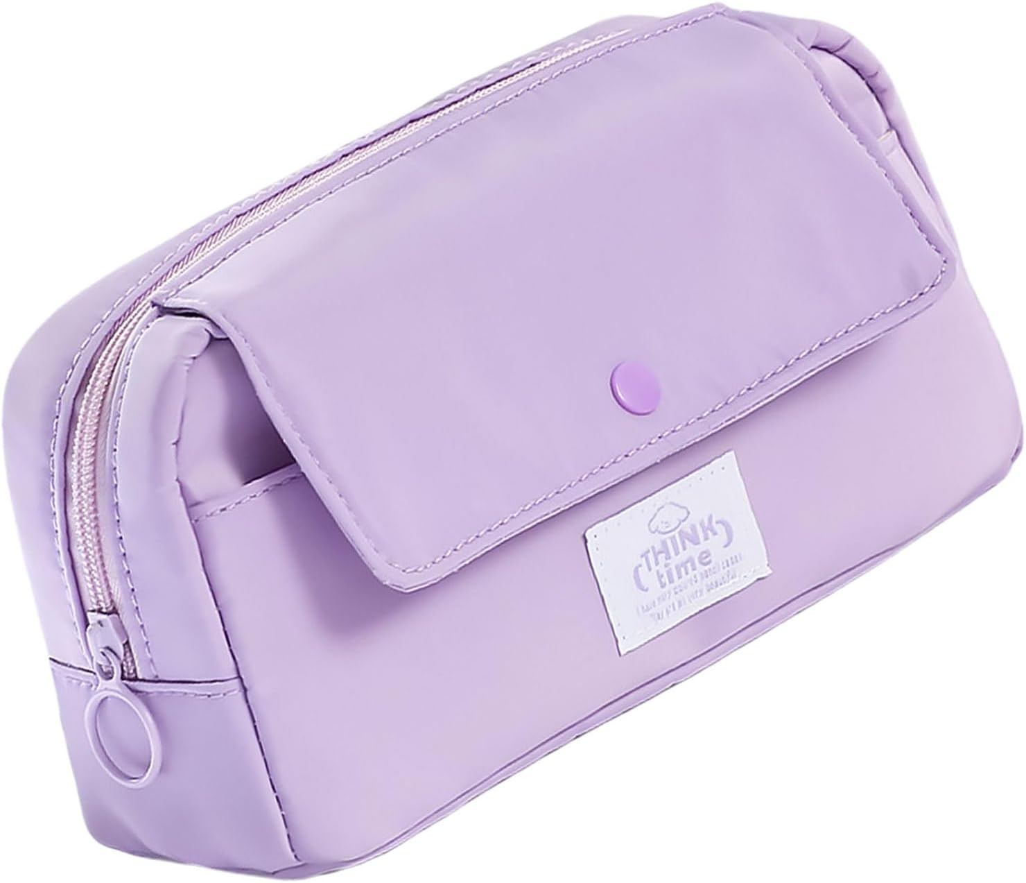 Practical Spacious Pencil Storage Bag with Zipper for School and Office Supplies Durable Material Home Accessories image number 2