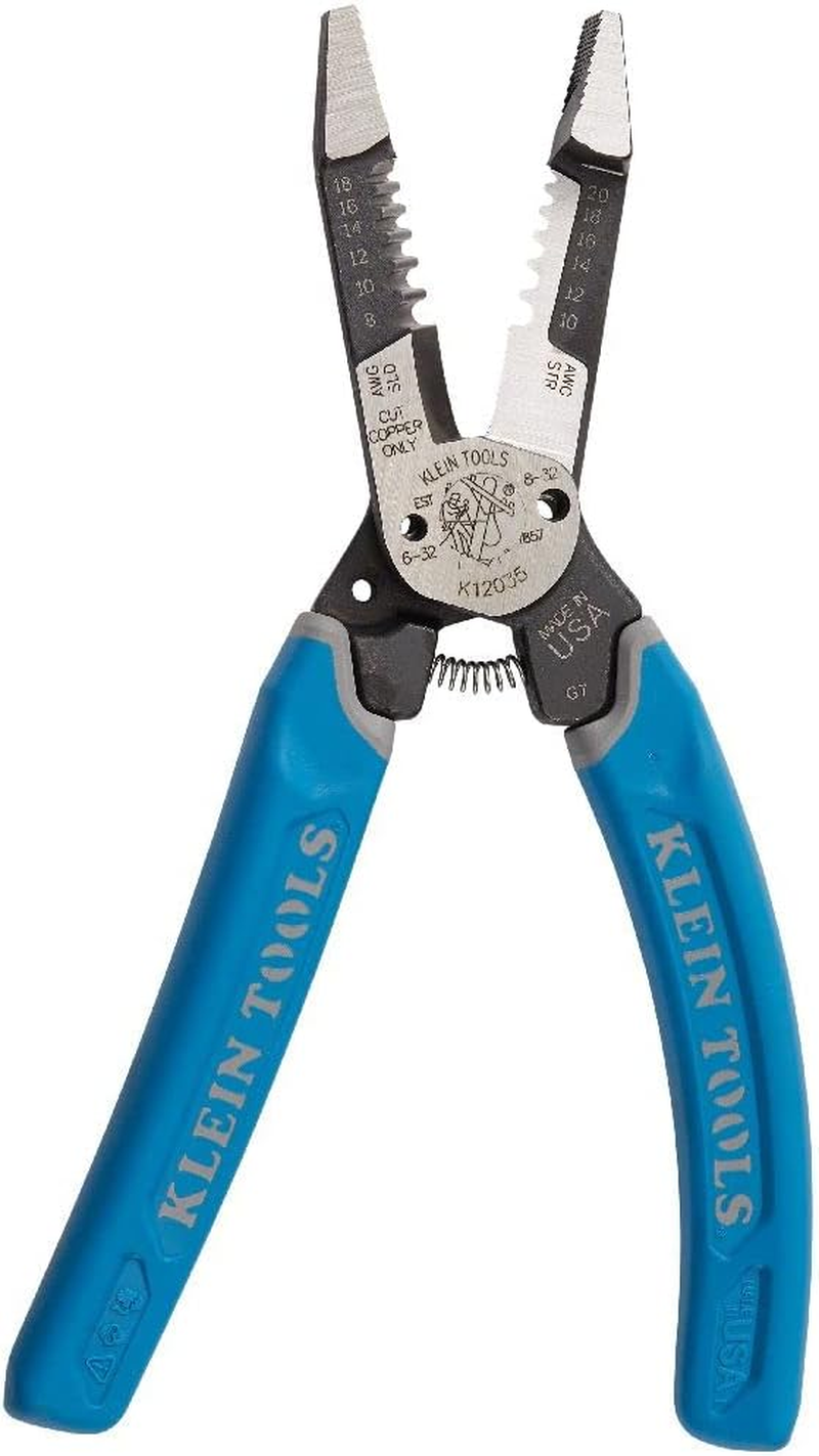 Klein Tools K12035 Klein-Kurve Wire Cutters, Heavy Duty Wire Stripping Tool, Made in USA image number 6