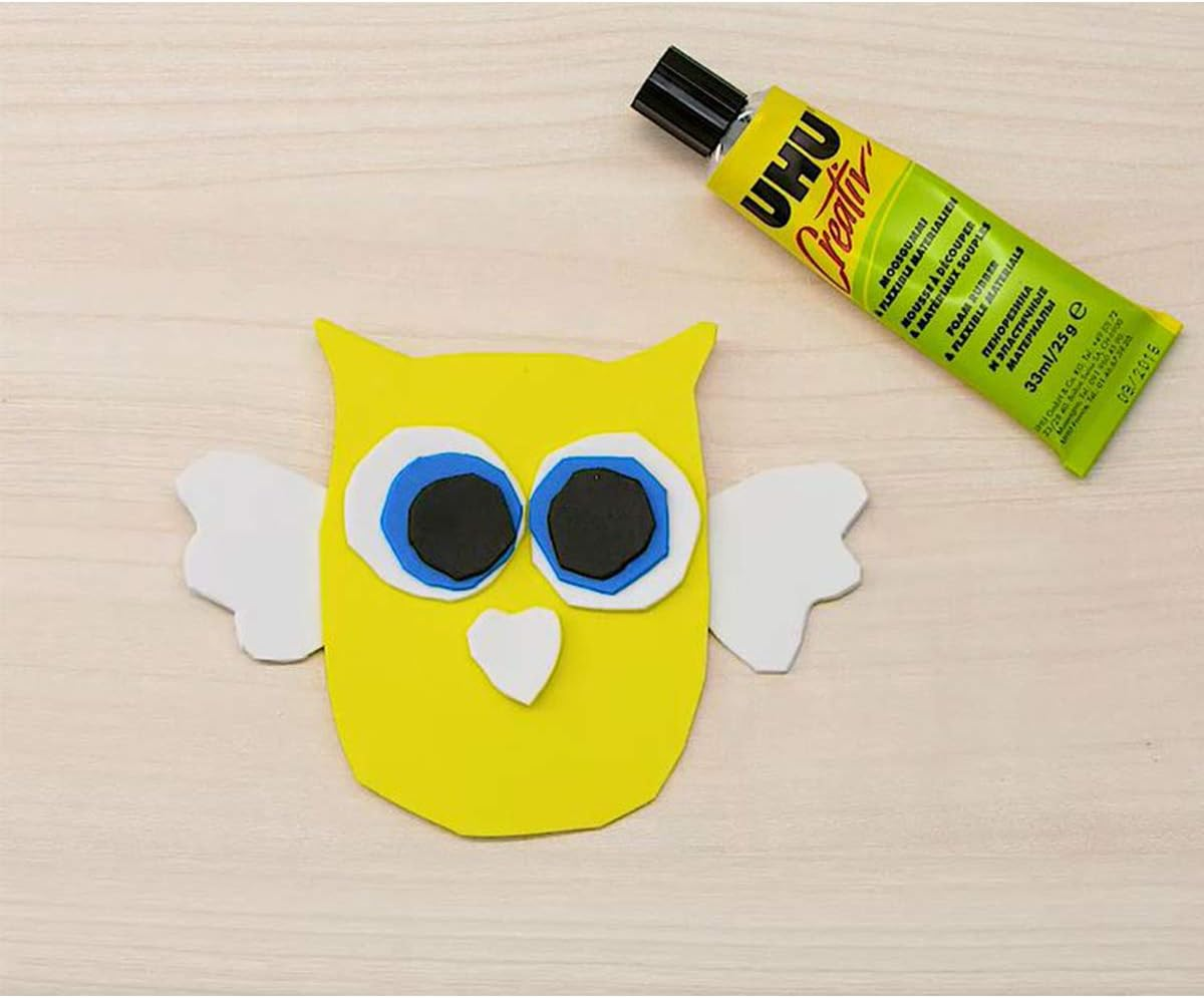 UHU Water-Resistant Creativ' Foam Rubber and Flexible Materials Glue 33Ml &ndash; Card of 1, (33-47195) image number 1