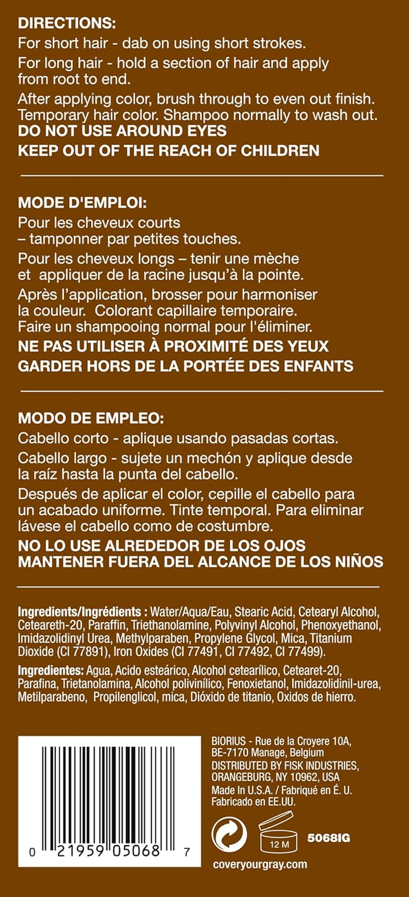 Cover Your Gray Daggett & Ramsdell Brush-In Wand One Size Dark Brown - Blonde image number 7