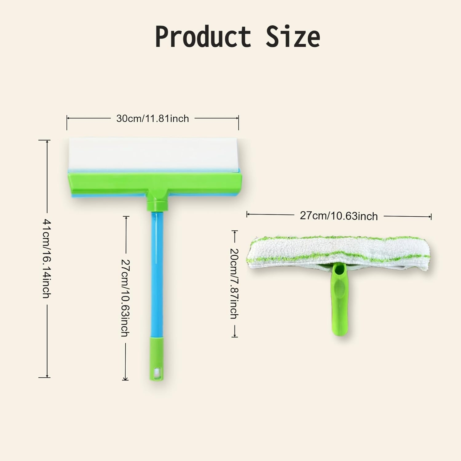Aquaswipe Window Squeegee Aquablade Window Cleaning Kit Tool for Shower,Glass,Mirror,Car image number 3