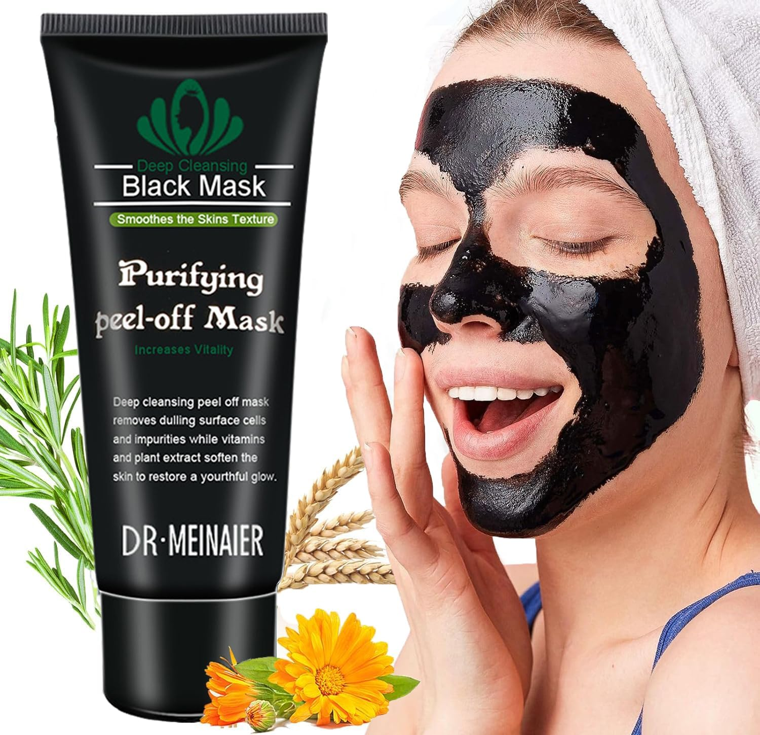 Blackhead Remover Mask - for Women and Men - Activated Charcoal Peel off Face Mask - Deep Pore Cleaner Nose Blackhead Remover Pore Release - Black Head Remover for Face image number 1
