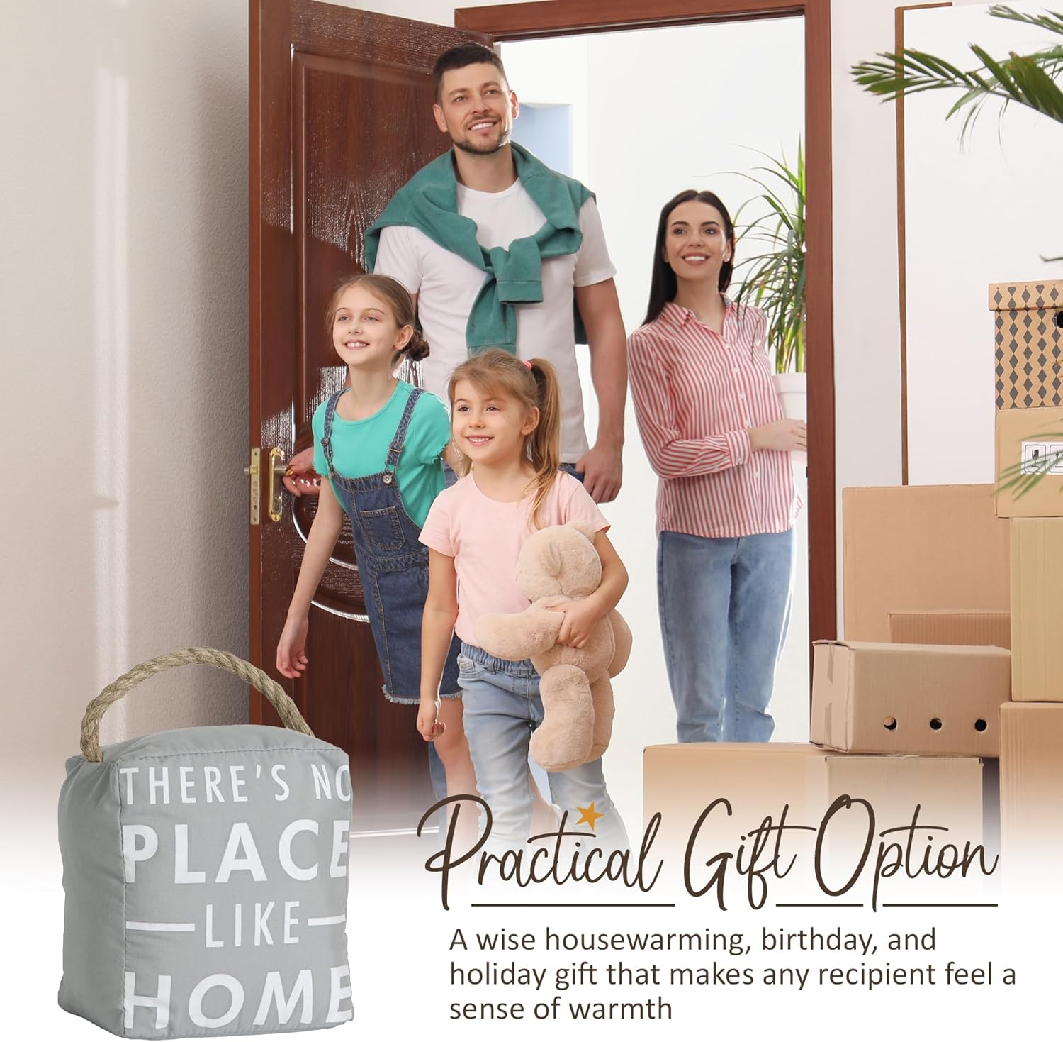 Pavilion Gift Company 72157 No Place like Home Door Stopper, 5 by 6-Inch image number 1