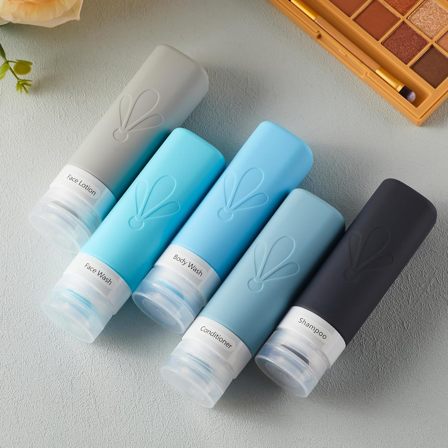 INSFIT Travel Bottles for Toiletries, TSA Approved 90Ml Travel Size Containers, BPA Free Leak Proof Squeezable Silicone Tubes for Shampoo Conditioner Lotion Soap with Labels image number 3