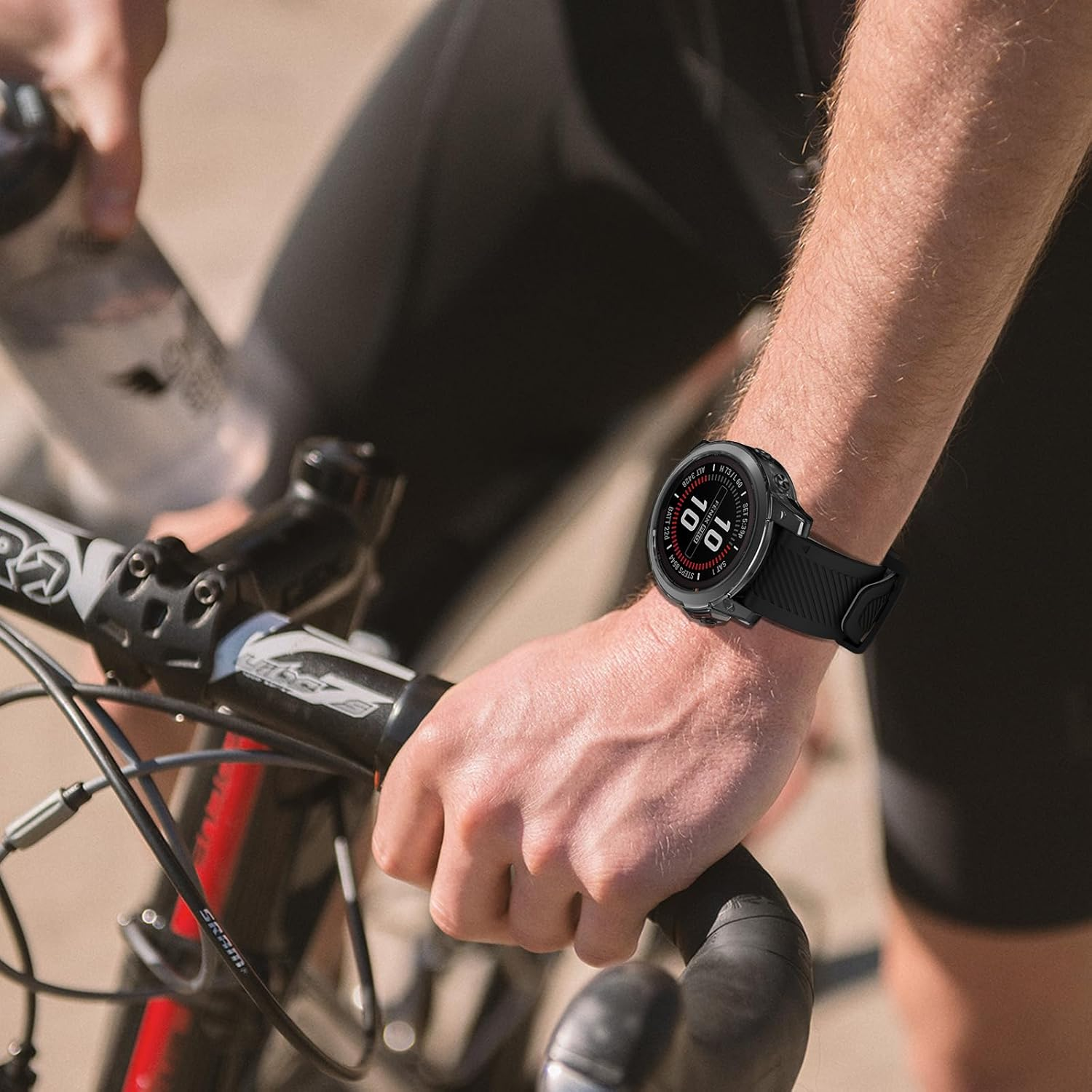 MYSNBKN Protective Case Compatible with Garmin Fenix 7 Pro/Fenix 7/Epix Pro 47 Mm, TPU Protective Cases Shockproof - Transparent Blue image number 2