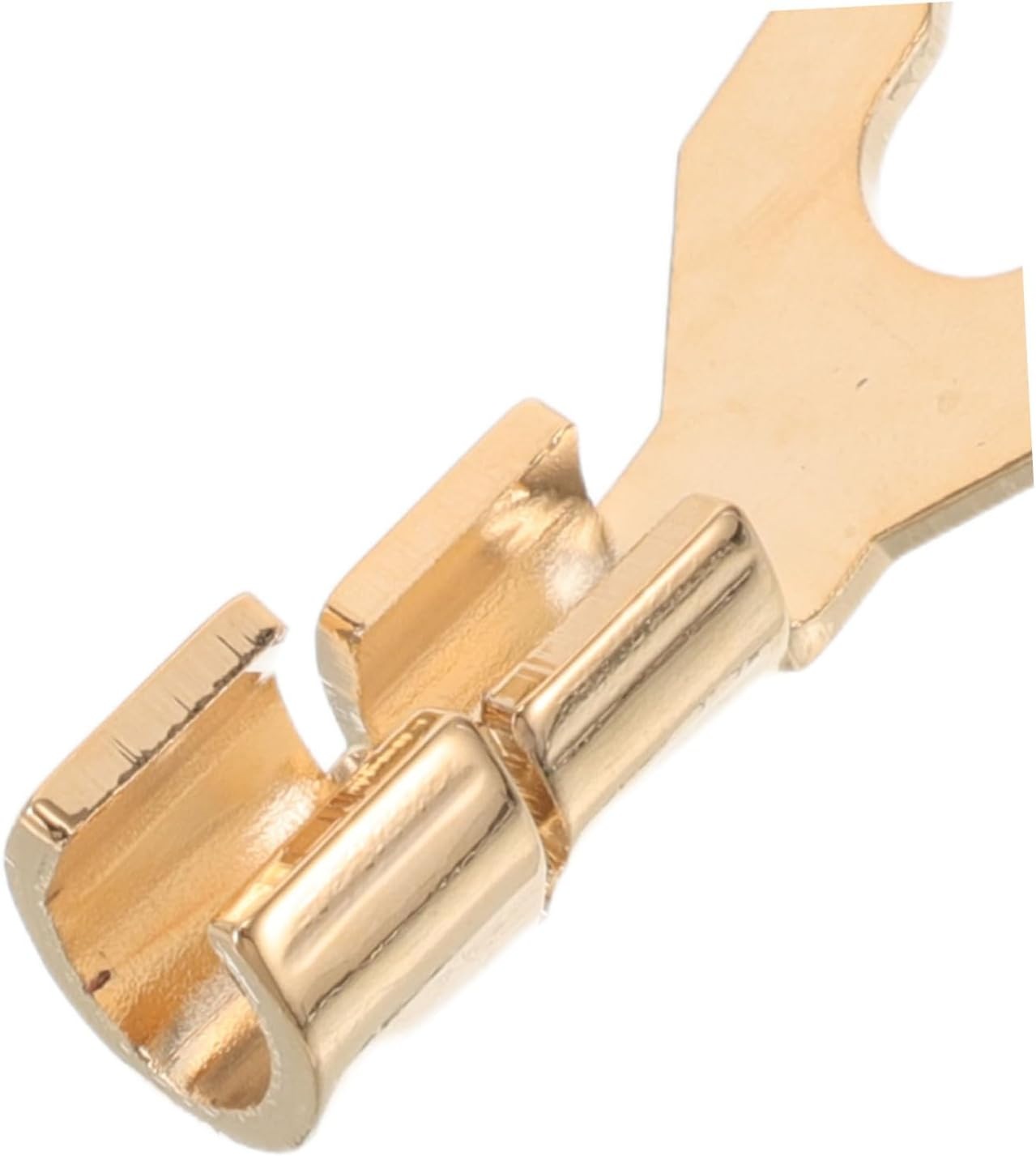 Toddmomy 2Pcs Speaker Connector Gold Plated Y Spade Plugs for Hifi Audio Amplifiers Home Theater Use Speaker Wire Cable image number 2