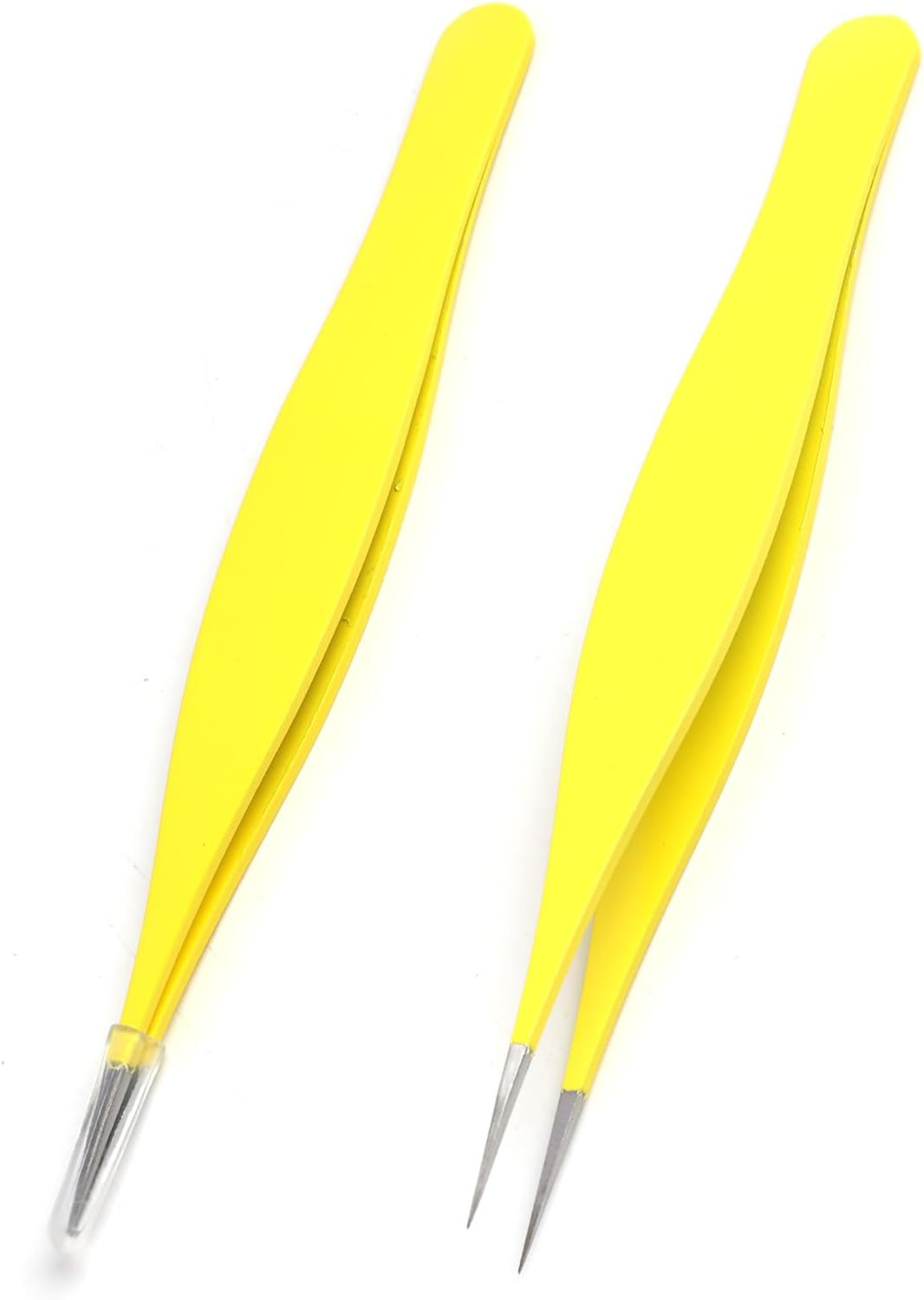 Precision Fine Point Tweezers Set for Men and Women - for Splinter, Tick, and Ingrown Hair Removal - Surgical Grade Stainless Steel image number 6