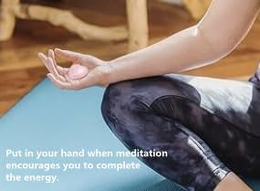 Rose Quartz Crystals Large Heart Stone Healing Crystals Gifts for Women Natural Reiki Gemstone Polished Heart Shaped Rocks Meditation(5-6 Cm) image number 1