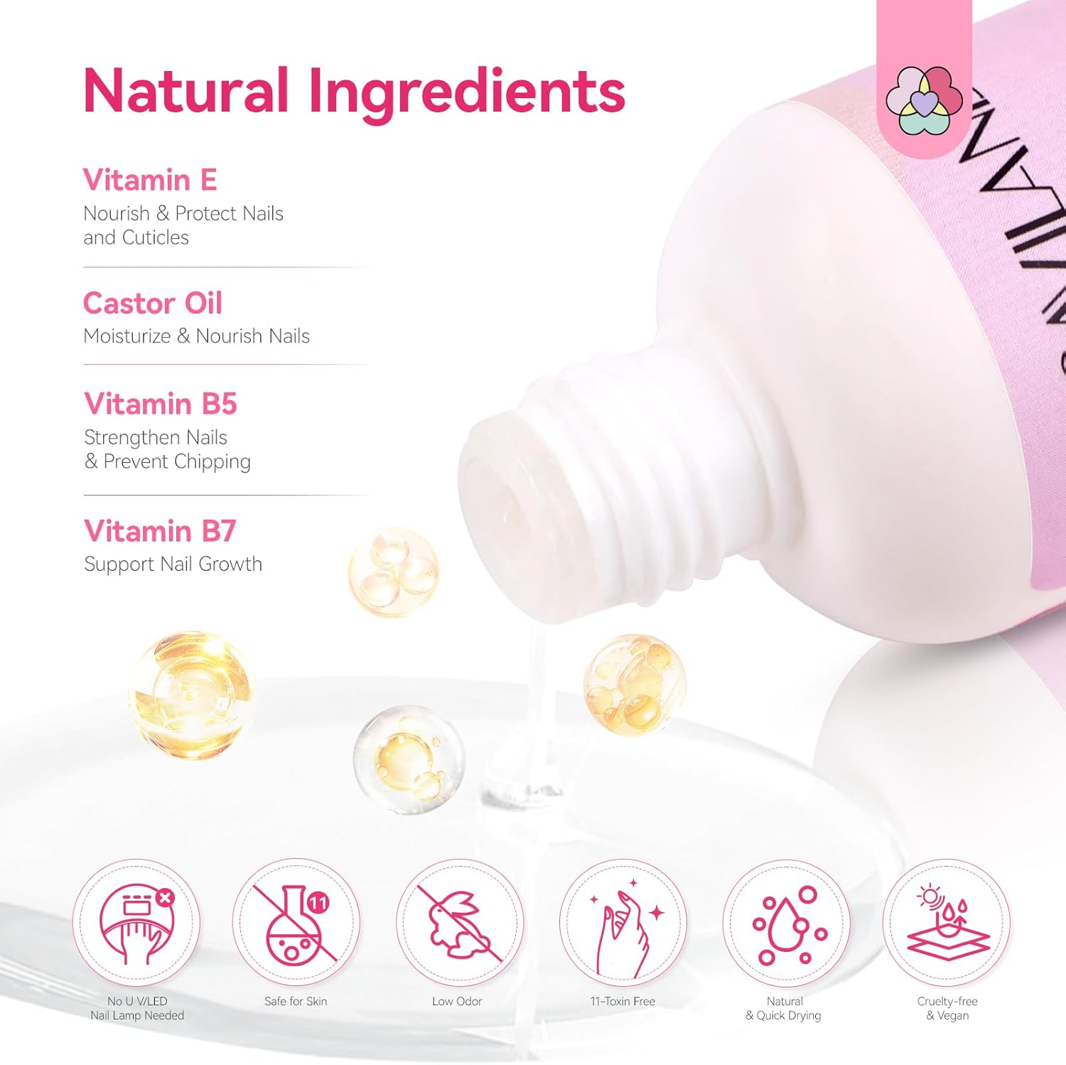 SAVILAND Dip Powder Liquid Set: 20 Ml Ultimate Nail Dip System Essentials Liquid Large Capacity Dipping Base Activator Top Coat Brush Saver No Curing Needed for DIY Home Manicure image number 1