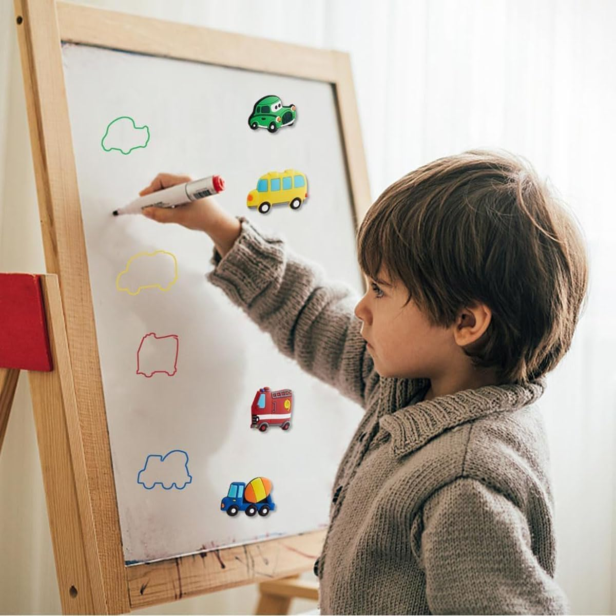 12Pcs Dinosaur Magnets for Fridge, Animals Refrigerator Magnets Stickers, Funny Fridge Magnet Shape for Kids Home Kitchen Whiteboard Door Decorative image number 4