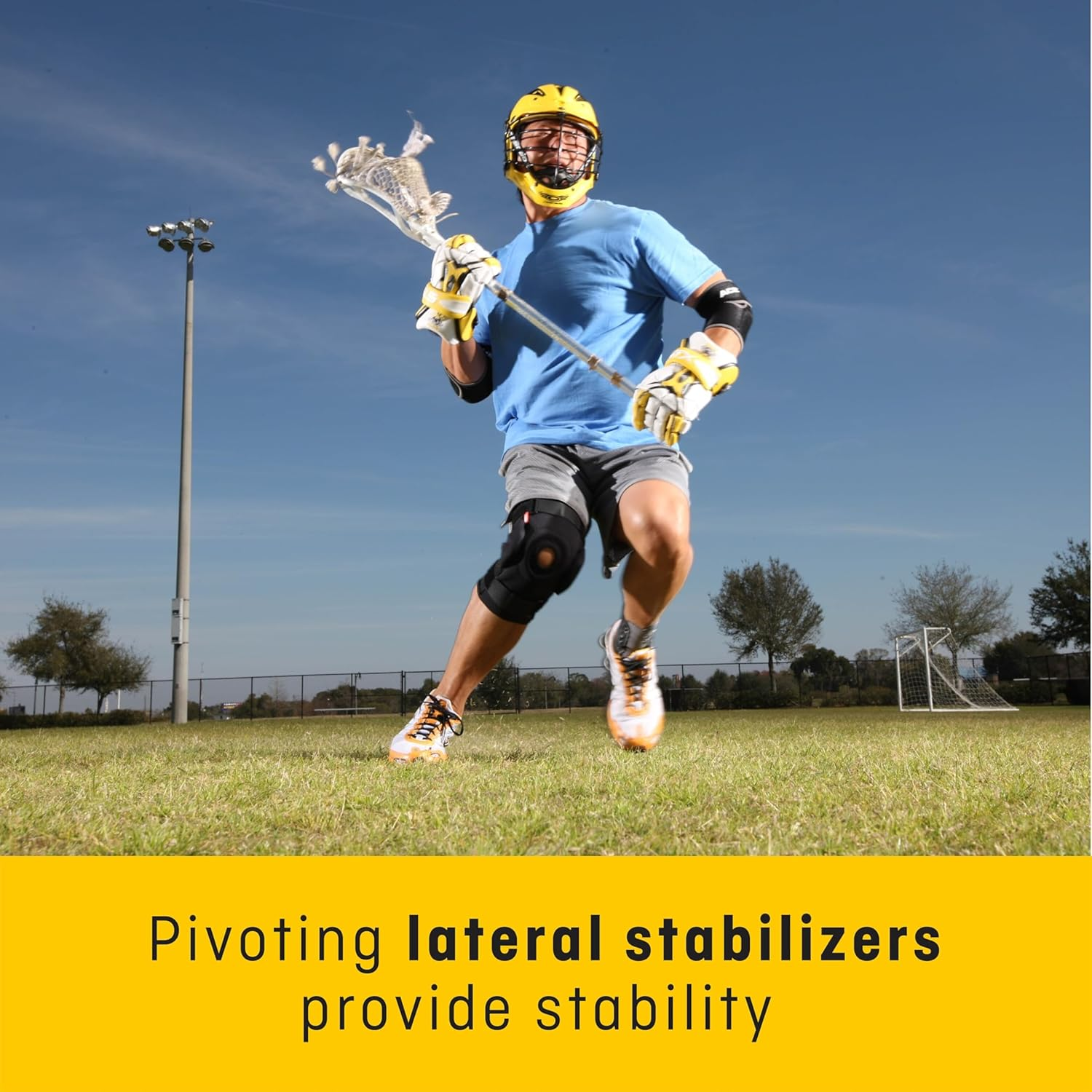 Futuro Cushioned, Stability, Durable, Neoprene-Blend, Adjustable, Soothing Warm Hinged Knee Brace - Black image number 3