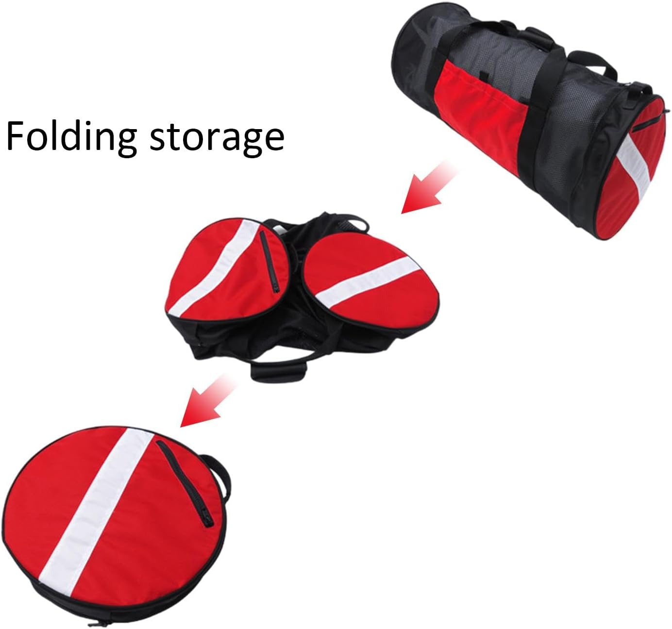 Diving Bag, Mesh Duffel Bag | Large Size Sports Duffel Bag for Snorkel & Gym Equipment - 78L Scuba & Snorkel Gear Mesh Storage Bag for Diving Gear image number 2