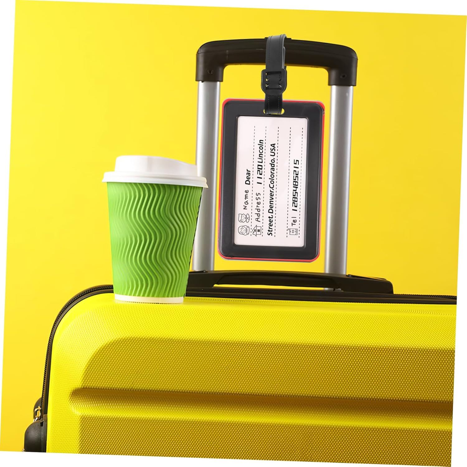 GAROZATION 2Pcs Novelty Luggage Tags Canada Flag Suitcase Boarding Tag Travel Bag image number 6