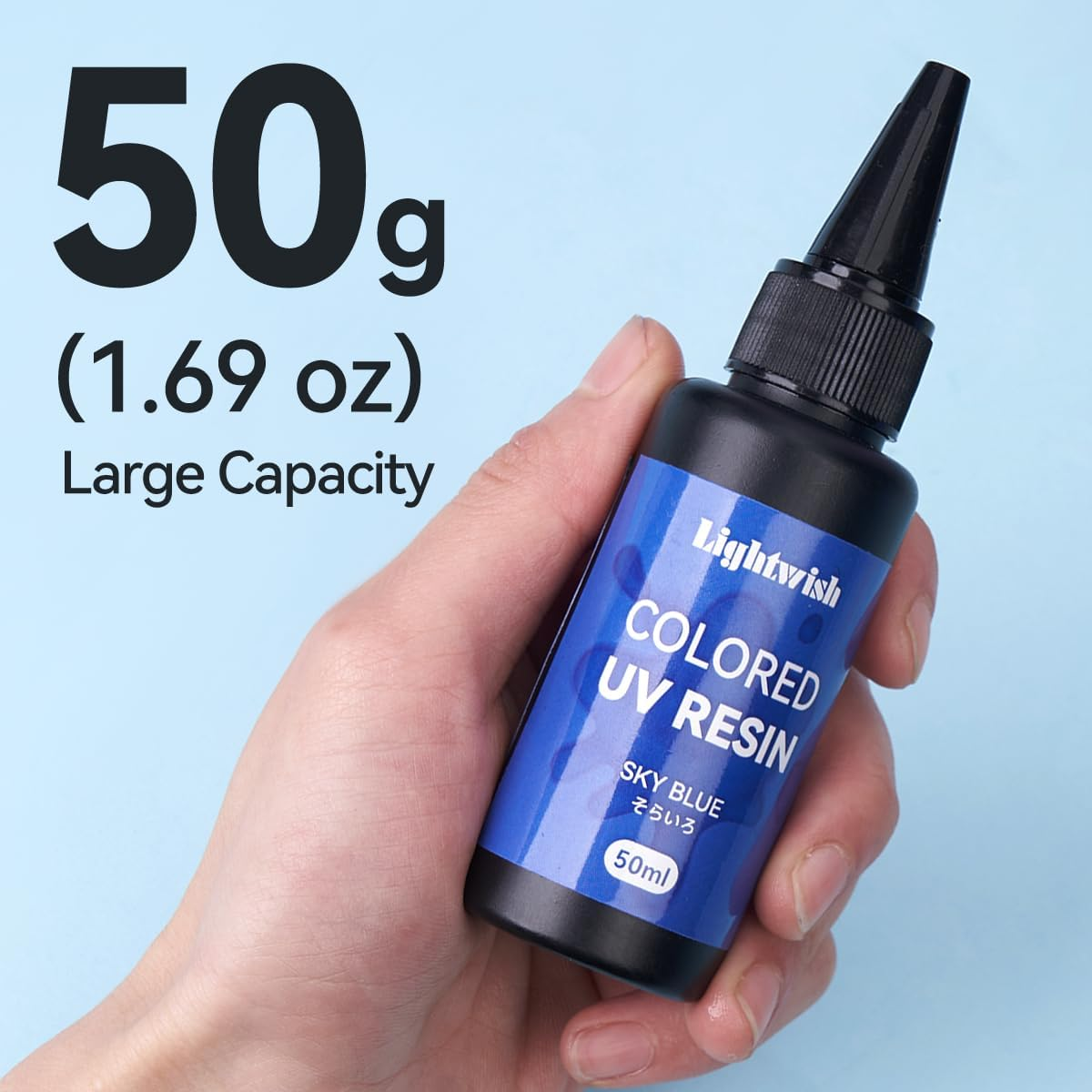 Colored UV Resin,High Transparency 8 Colos,Odorless & Quick Ultraviolet Curing UV Resin for Small Craft,Jewelry Making,Diy Making, (50G Each) image number 3