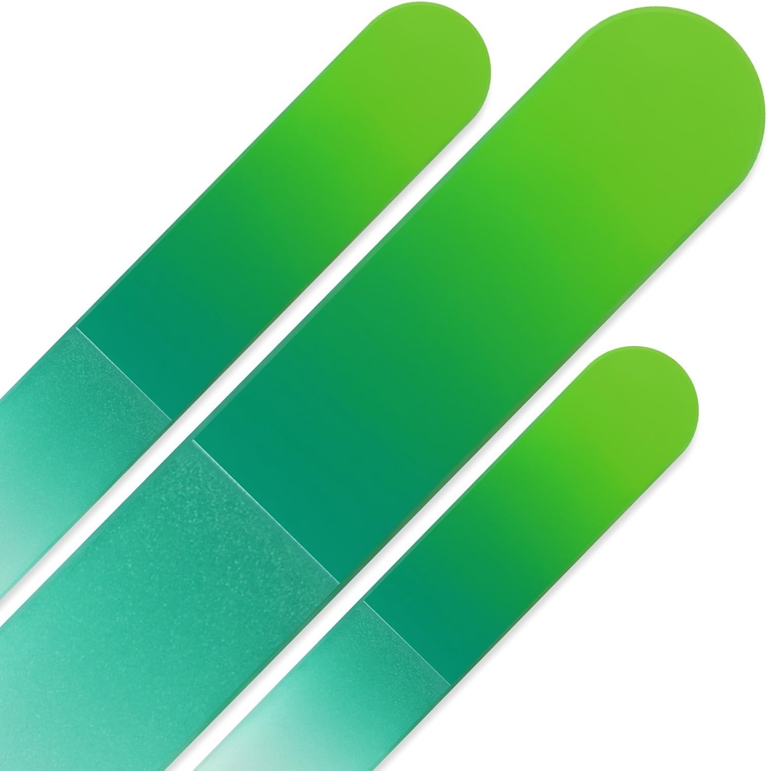 Mont Bleu Set of 3 Crystal Nail Files in Velvet Pouch, Rainbow Colors, Genuine Czech Tempered Glass, Lifetime Guaranty, Hand Made in Czech Republic, Glass Nail Files Prime by Mont Bleu - Rainbow image number 3