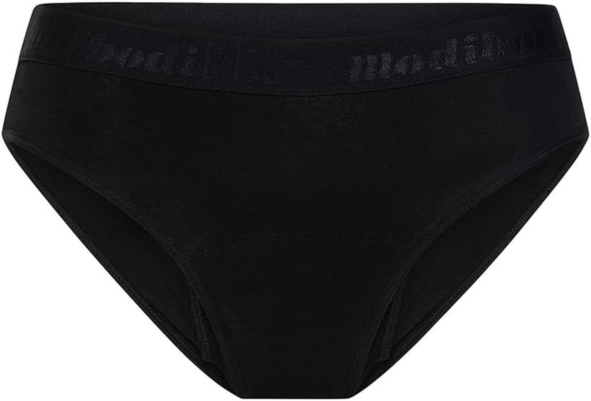 Modibodi Teen Period Hipster Bikini - Moderate Heavy Absorbency - Period Protection Underwear for Teen - Bikini Brief Underwear - Discreet Menstrual Period Panties image number 5