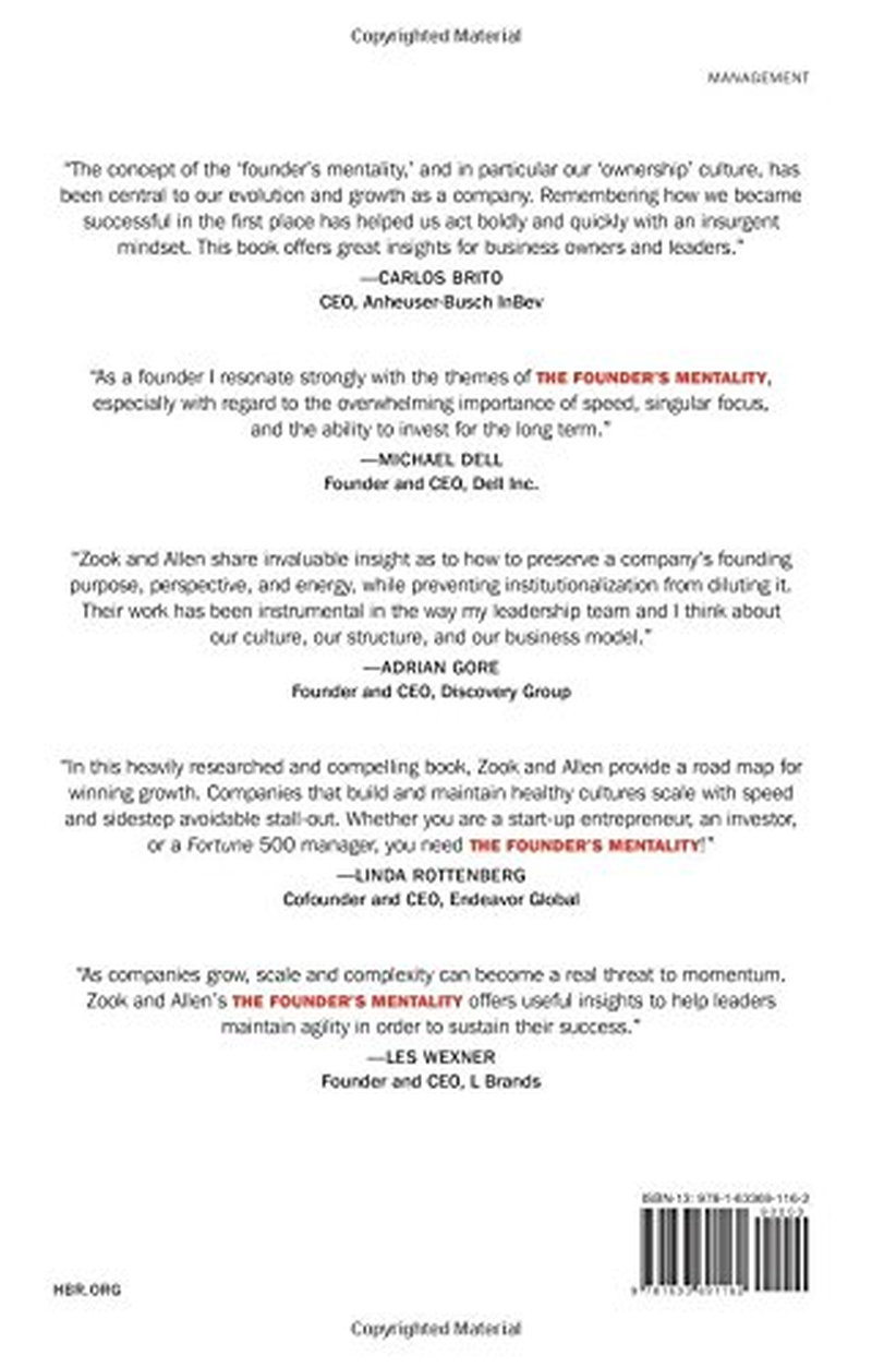 The Founder'S Mentality: How to Overcome the Predictable Crises of Growth image number 1