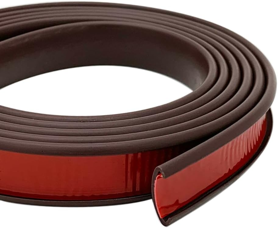 Aroilder U Shape Plywood Edge Banding, Fit 3/4 Inch Edge, Desk Edge Protector, Self-Adhesive Edge Trim for Veneer, Furniture, Countertop, Table, Sheet Metal, Black, 20Ft