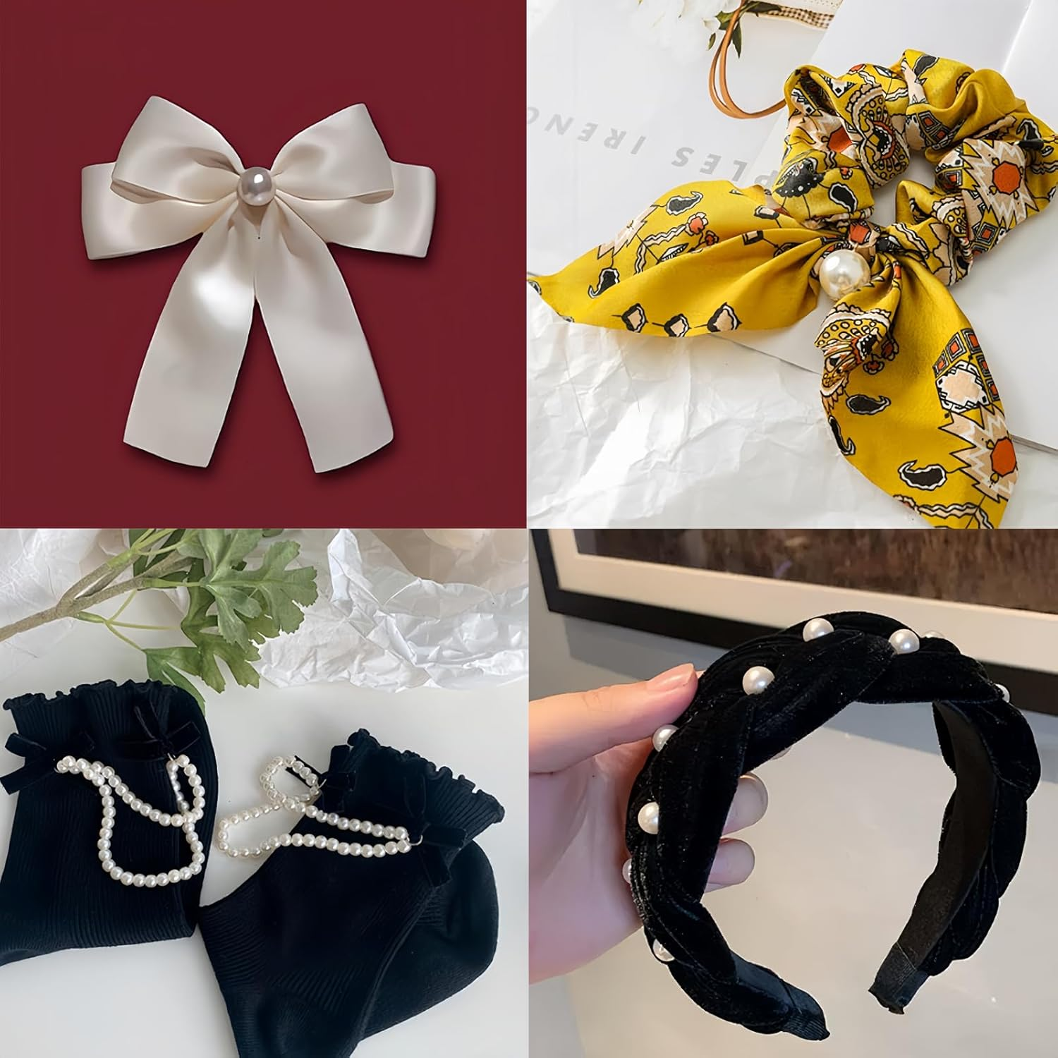 Round Pearls Beads, 600Pcs Pearls 8Mm Beige ABS Imitation Pearl Beads for Jewelry Making, Crafts, Decoration and Vase Filler image number 1