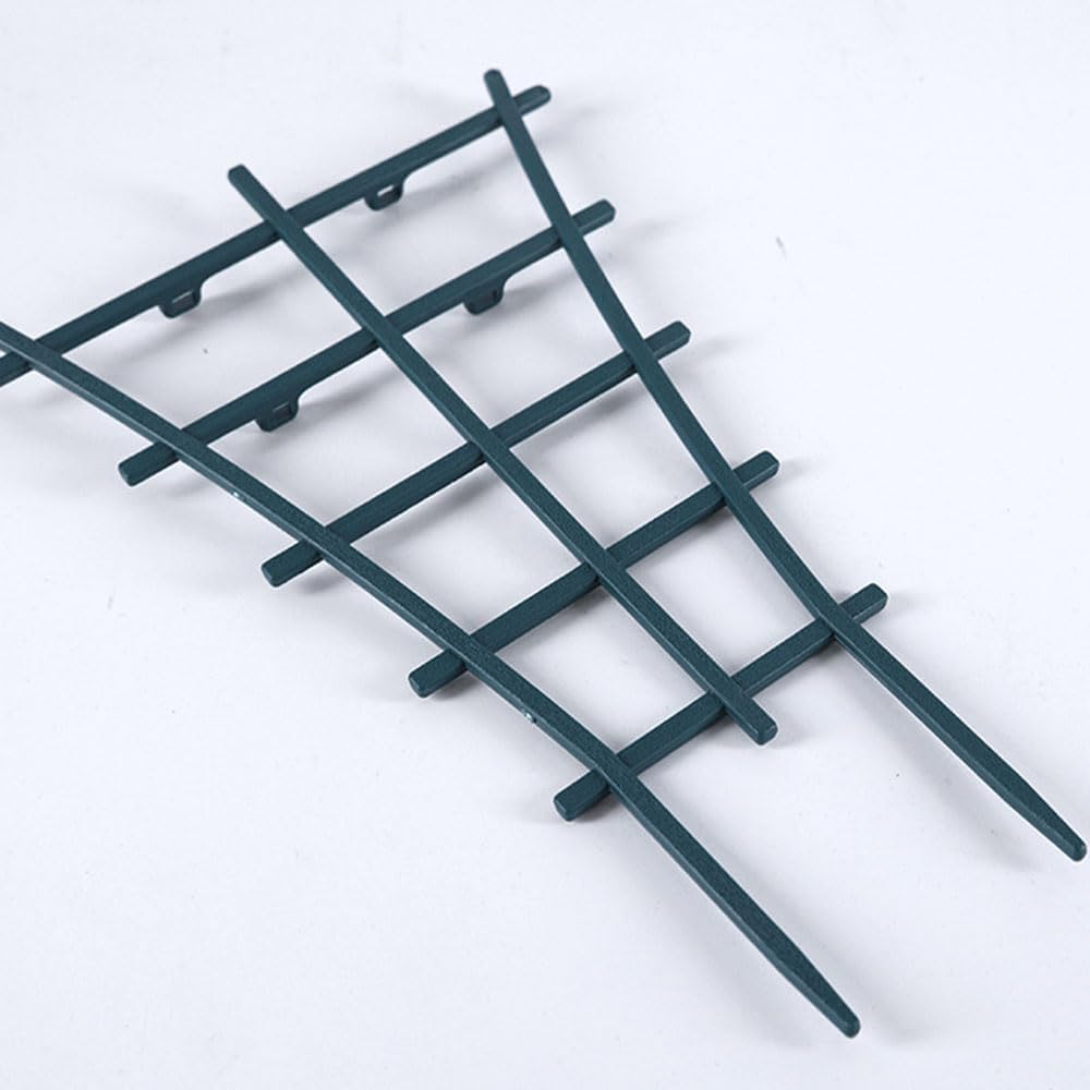 Plastic Plant Trellis, 16-Piece Stackable Support for Indoor and Outdoor Climbing Plants