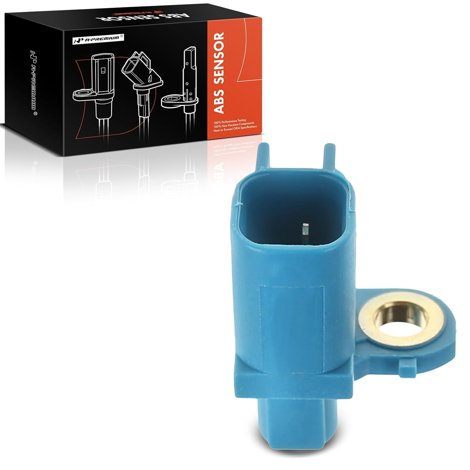 A-Premium ABS Wheel Speed Sensor Compatible with Volvo Models - S60 2011-2015, S80 2007-2015, XC60 2010-2015, XC70 2009-2015 - Rear Driver or Passenger Side, Replace# 30736634, 307366340 image number 2