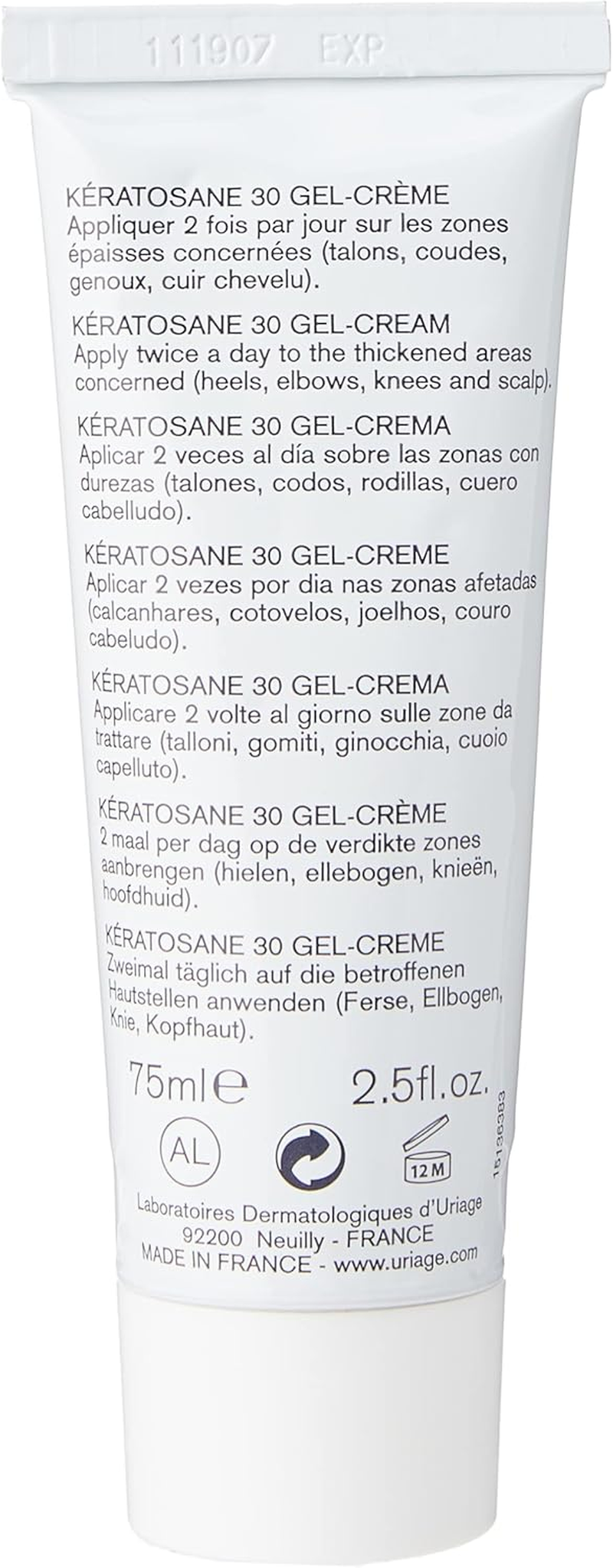 Uriage Keratosane 30 Gel Cream, 75 Ml image number 2